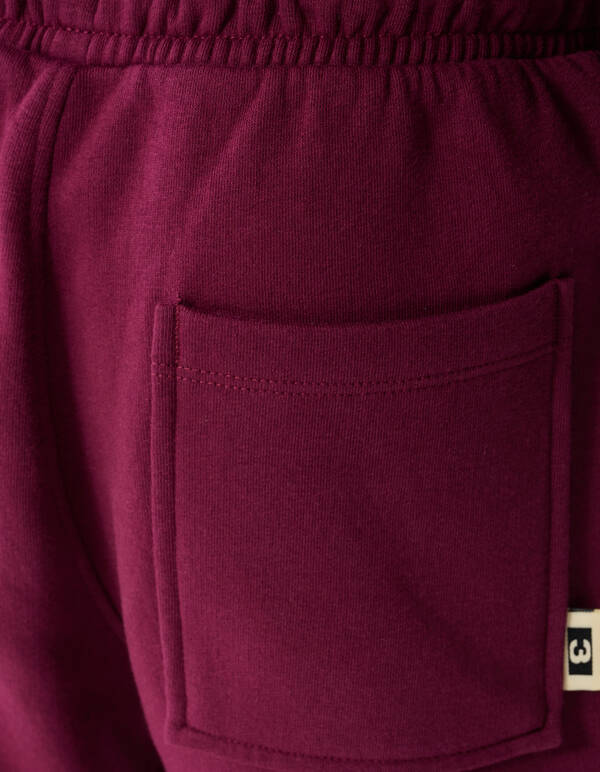 Relaxed Fit Sporty Broek Donkerrood SHOEBY BOYS