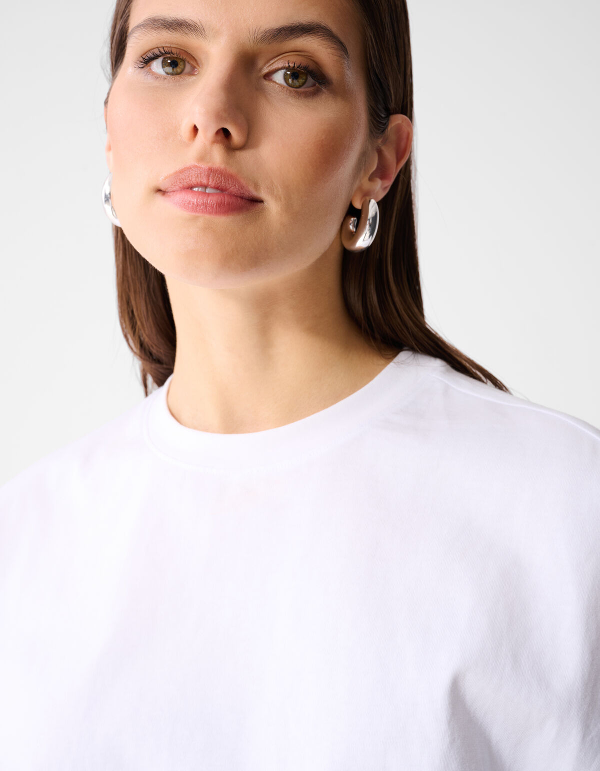 Big Sleeve T-Shirt Wei&szlig; von Monica SHOEBY WOMEN