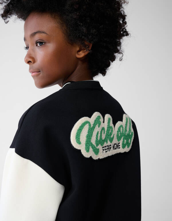 Kick Off Artwork Bomber Schwarz/Wei&szlig; SHOEBY BOYS