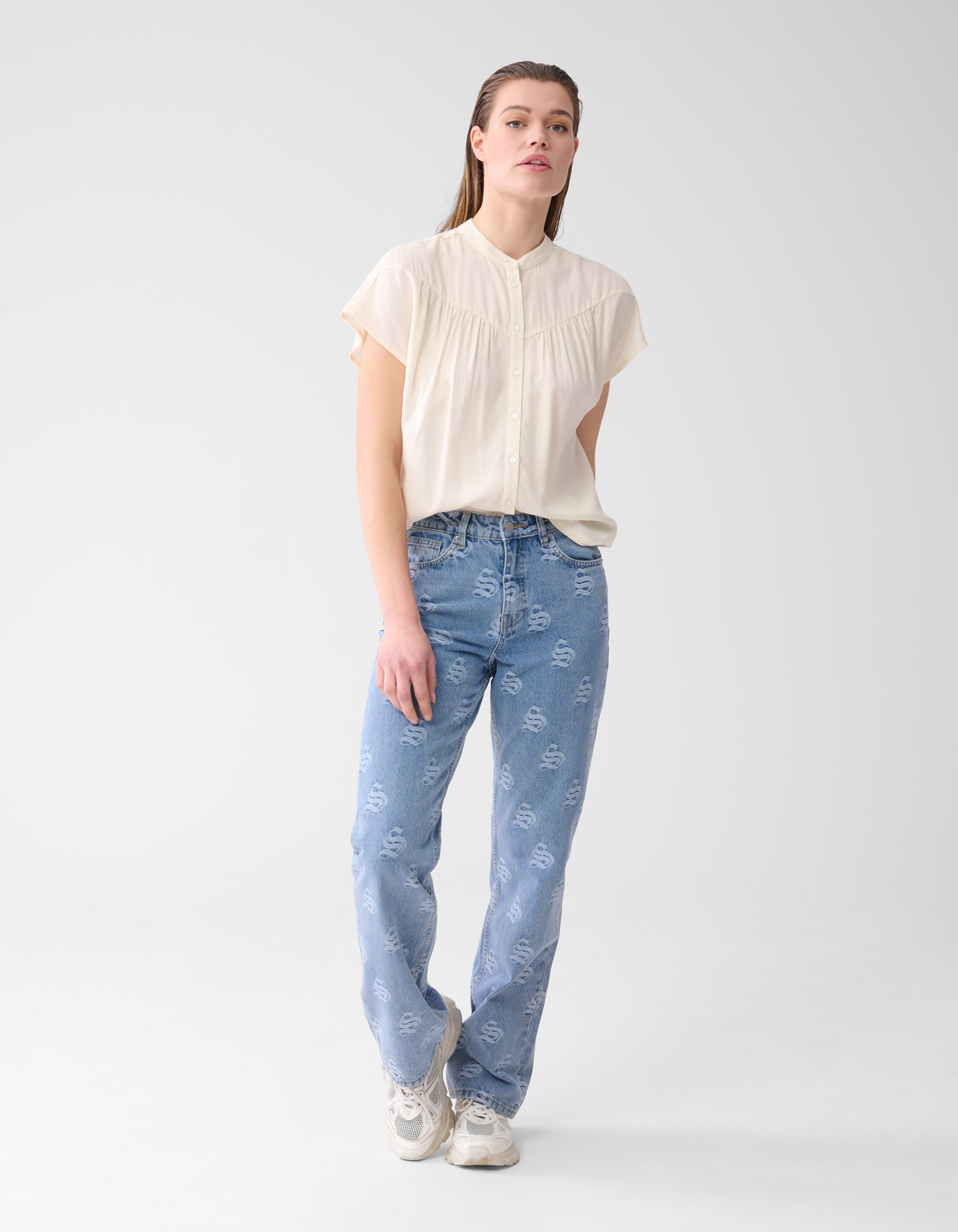 Strukturiertes Oberteil Off White SHOEBY WOMEN