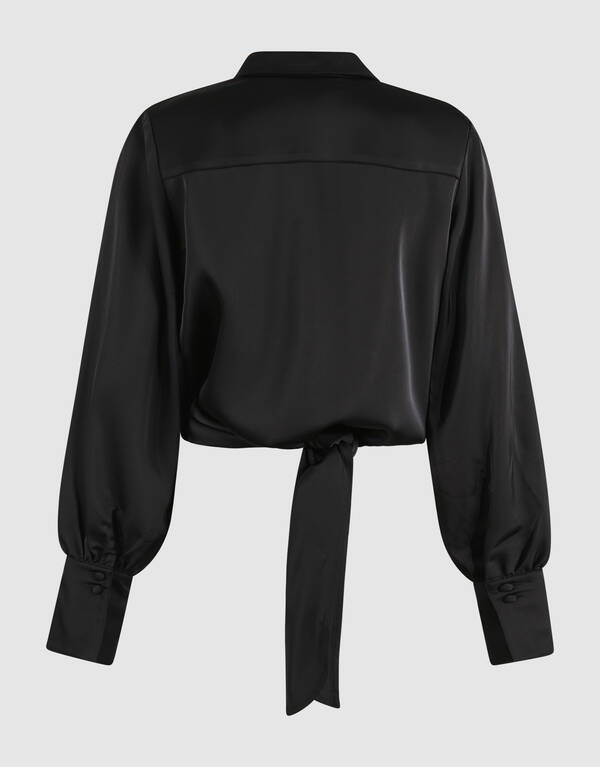 Knotenbluse Schwarz von Mieke SHOEBY WOMEN