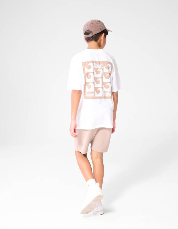 Sunset Artwork T-Shirt Wei&szlig; SHOEBY BOYS
