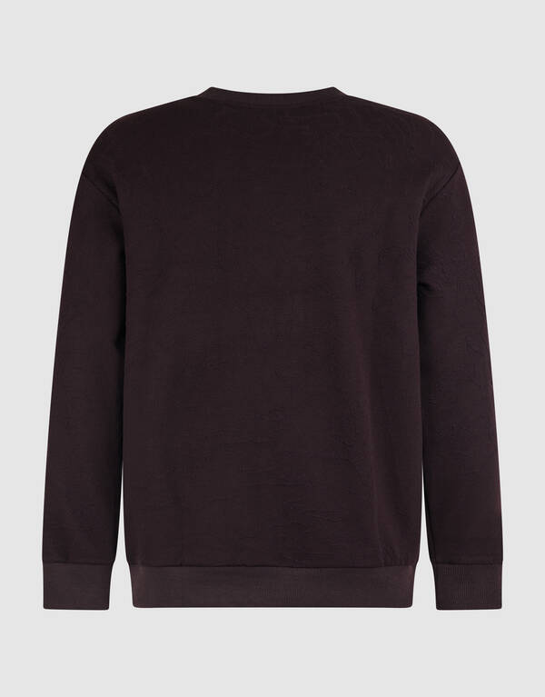 Struktur Sweatshirt Dunkelbraun SHOEBY MEN