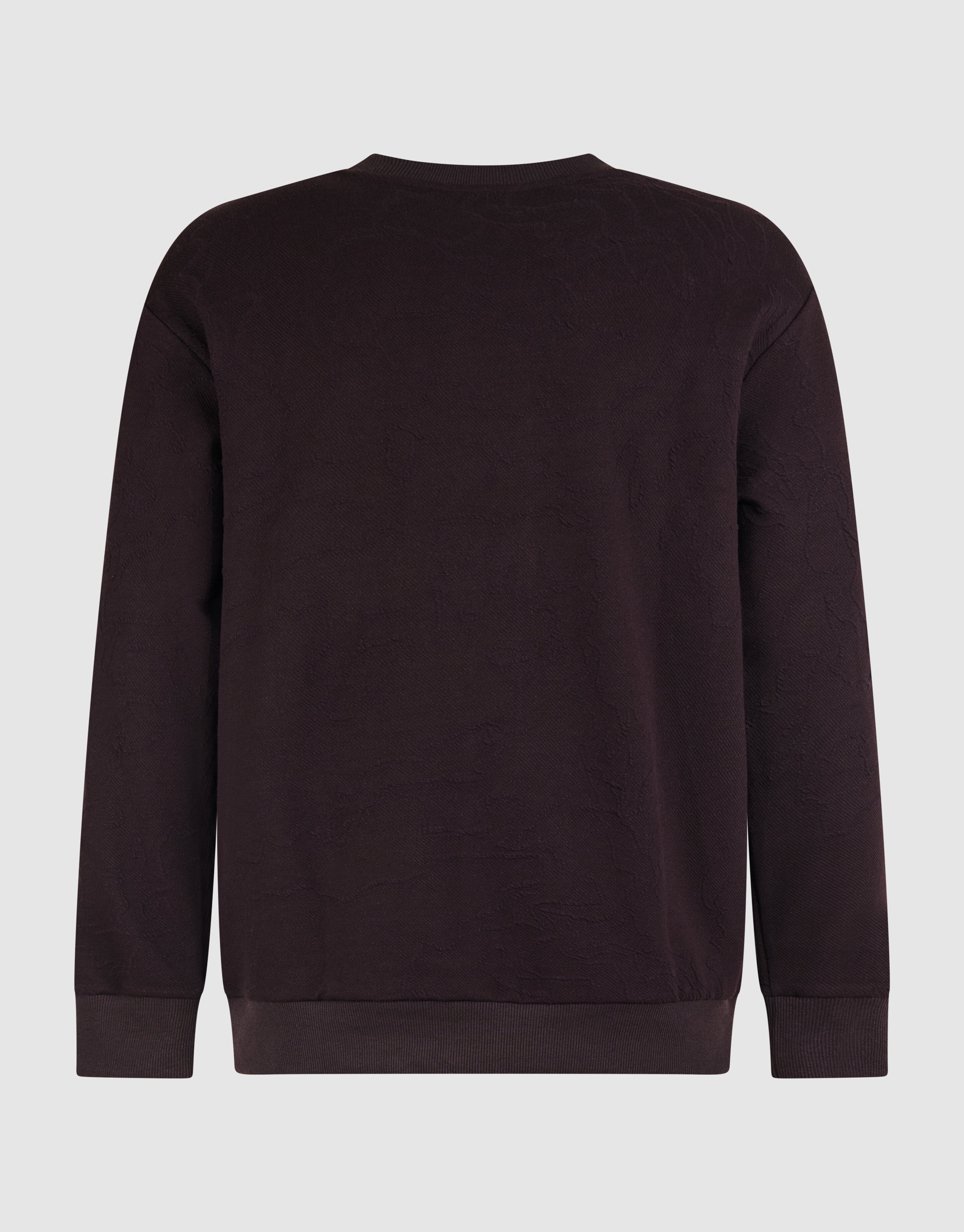 Struktur Sweatshirt Dunkelbraun SHOEBY MEN