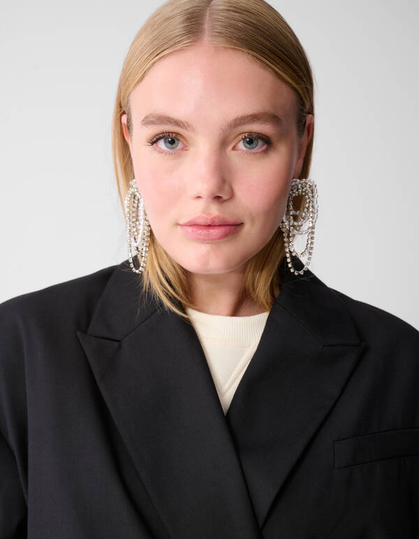 Mix Perlen-/Strass-Ohrringe Silber SHOEBY ACCESSOIRES