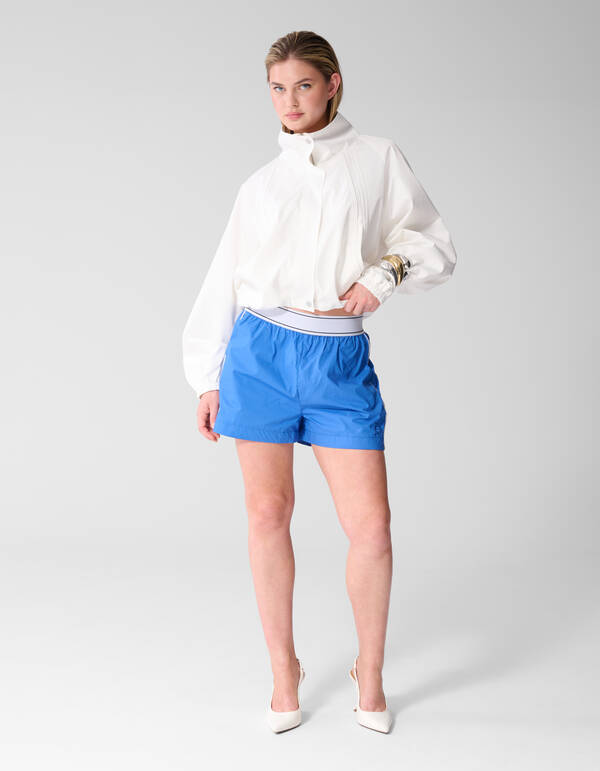 Indigo-Popeline-Shorts Blau SHOEBY WOMEN