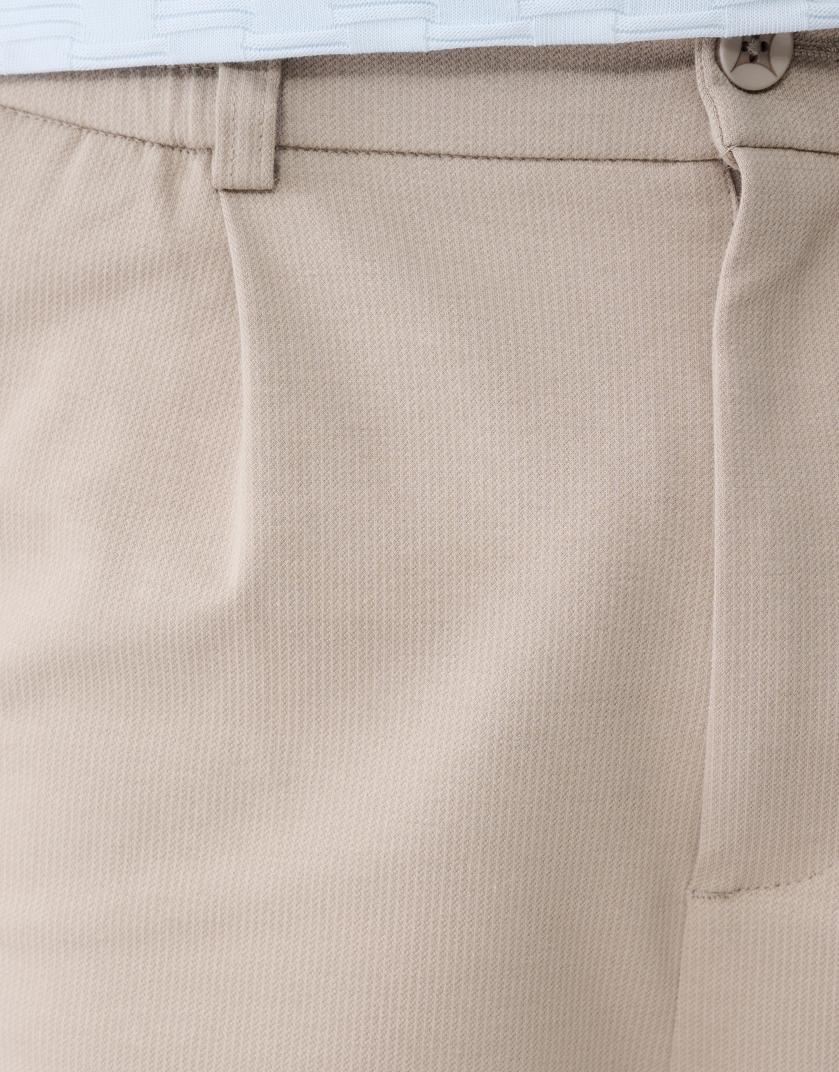 Plissierte Hose in normaler Passform, hellbraun SHOEBY MEN