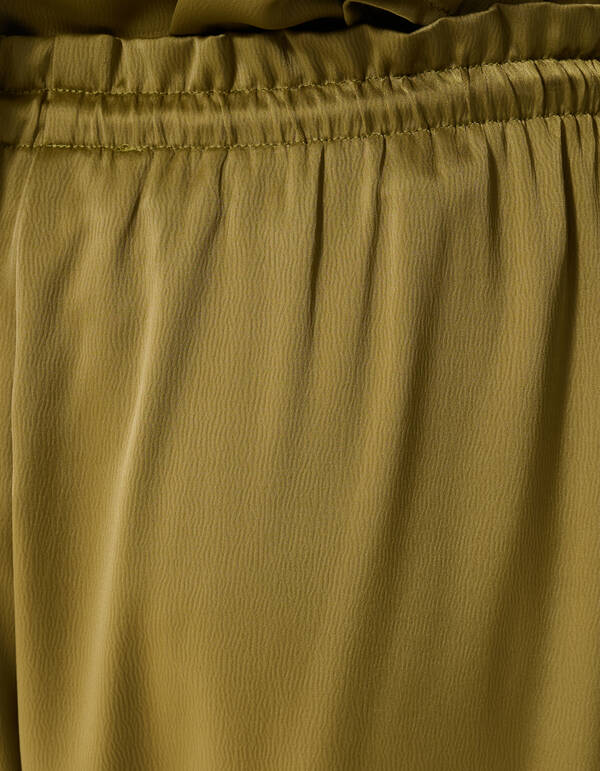 Satin Locker Sitzende Hose Gr&uuml;n SHOEBY WOMEN