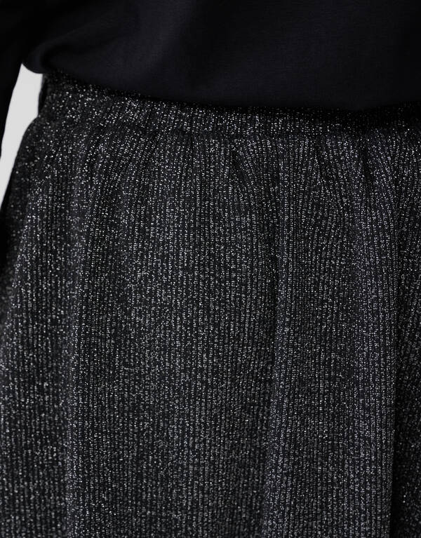 Minirock mit Glitzerschleife in Schwarz SHOEBY GIRLS