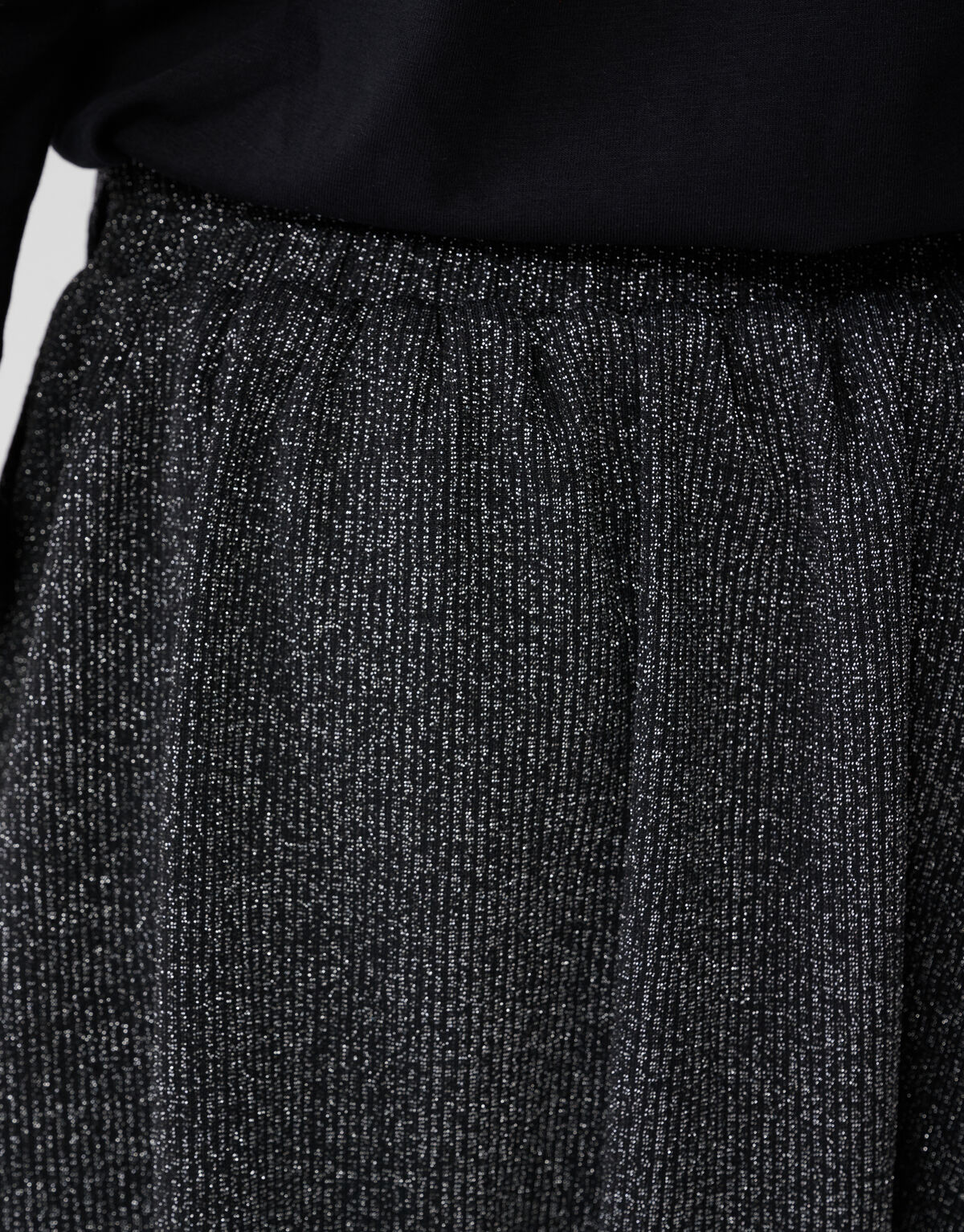 Minirock mit Glitzerschleife in Schwarz SHOEBY GIRLS