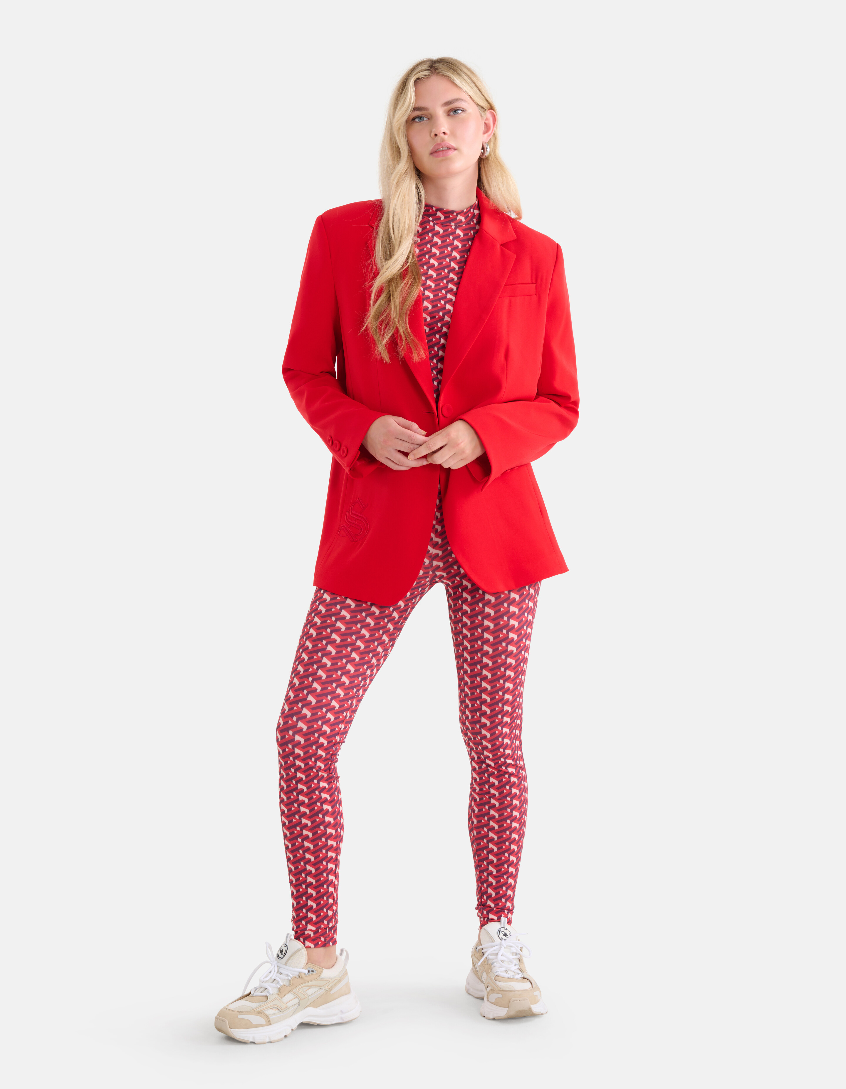 Bestickter Blazer Rot SHOEBY WOMEN