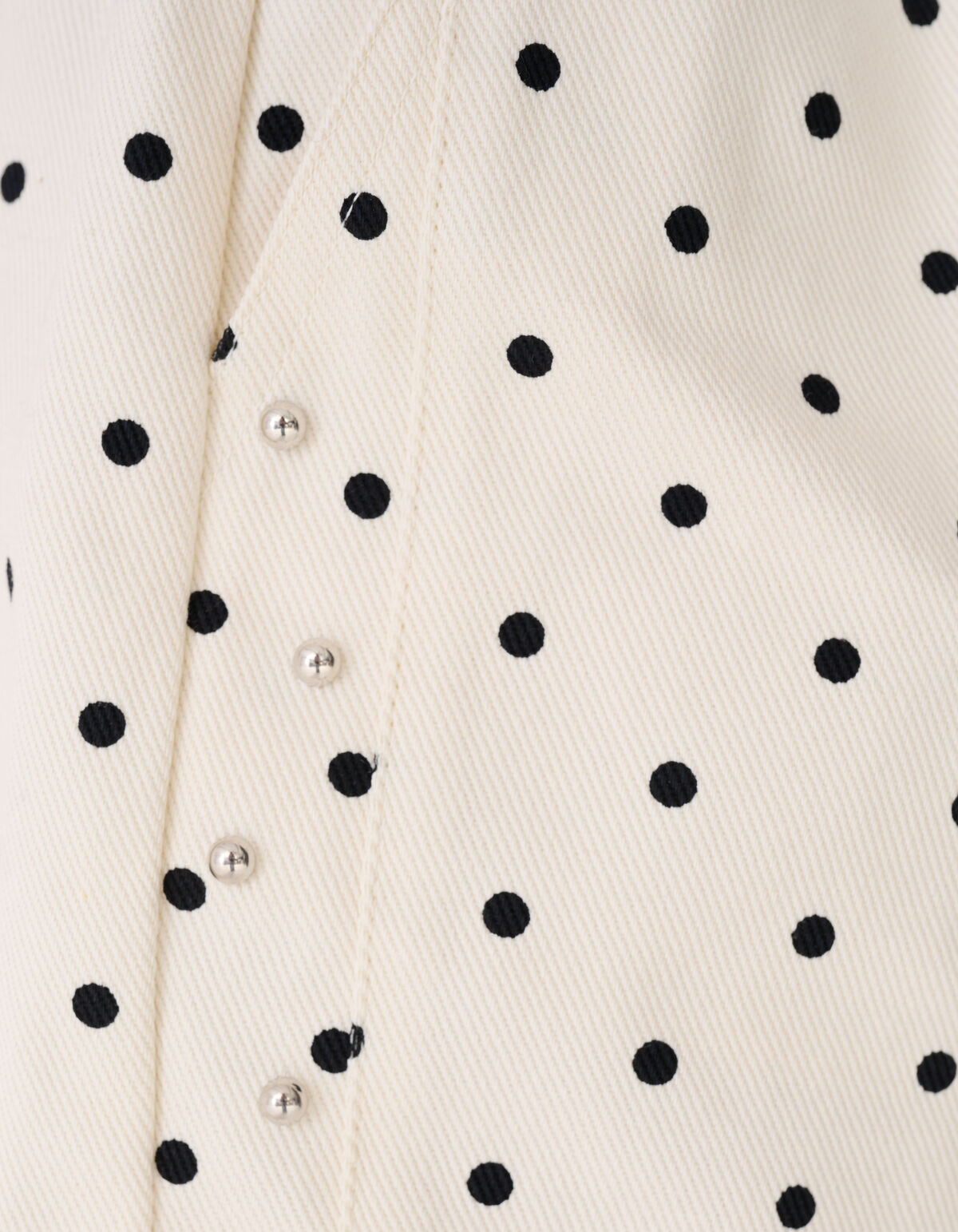Polkadot Kurz Gebrochen Wei&szlig; SHOEBY GIRLS