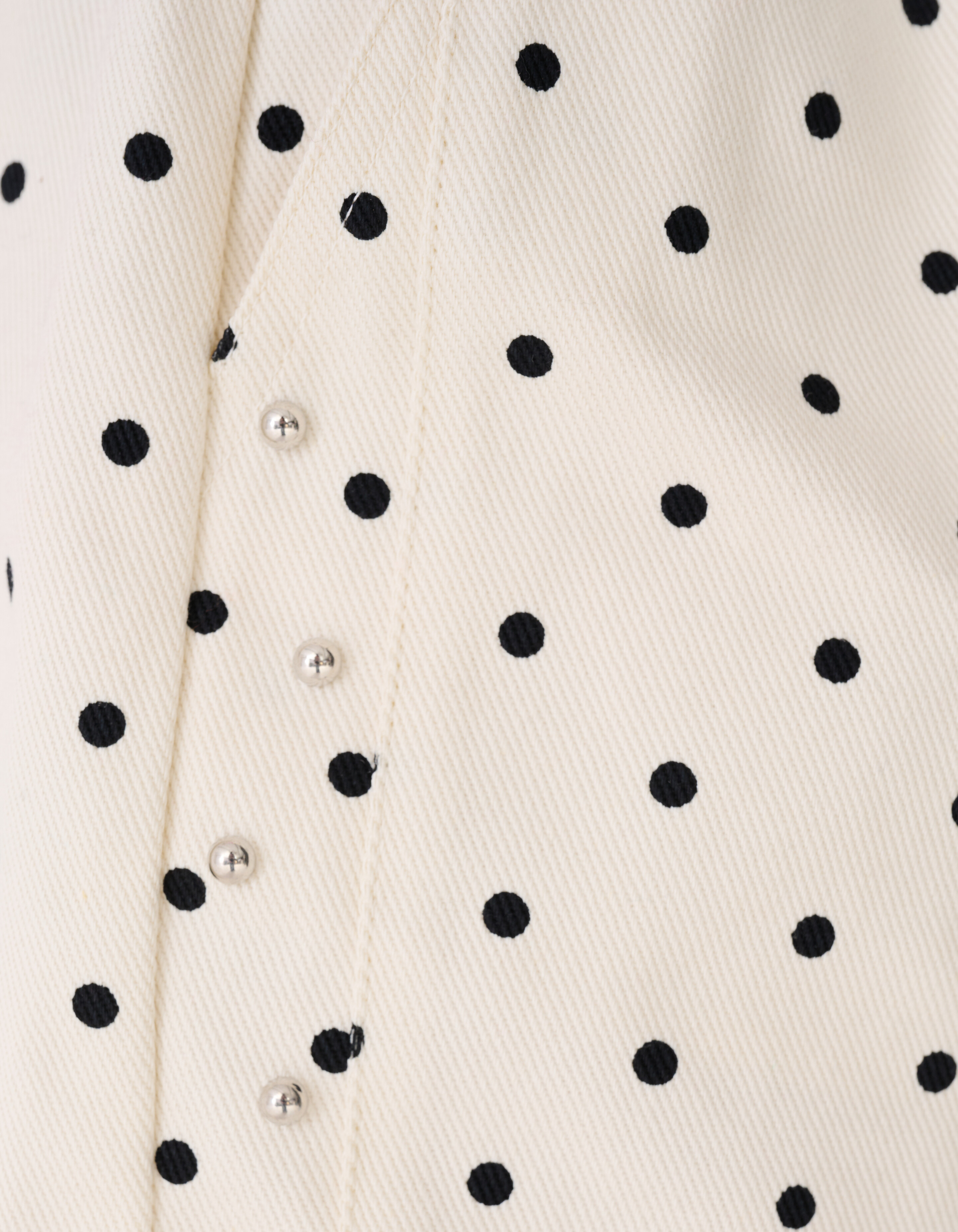 Polkadot Kurz Gebrochen Wei&szlig; SHOEBY GIRLS