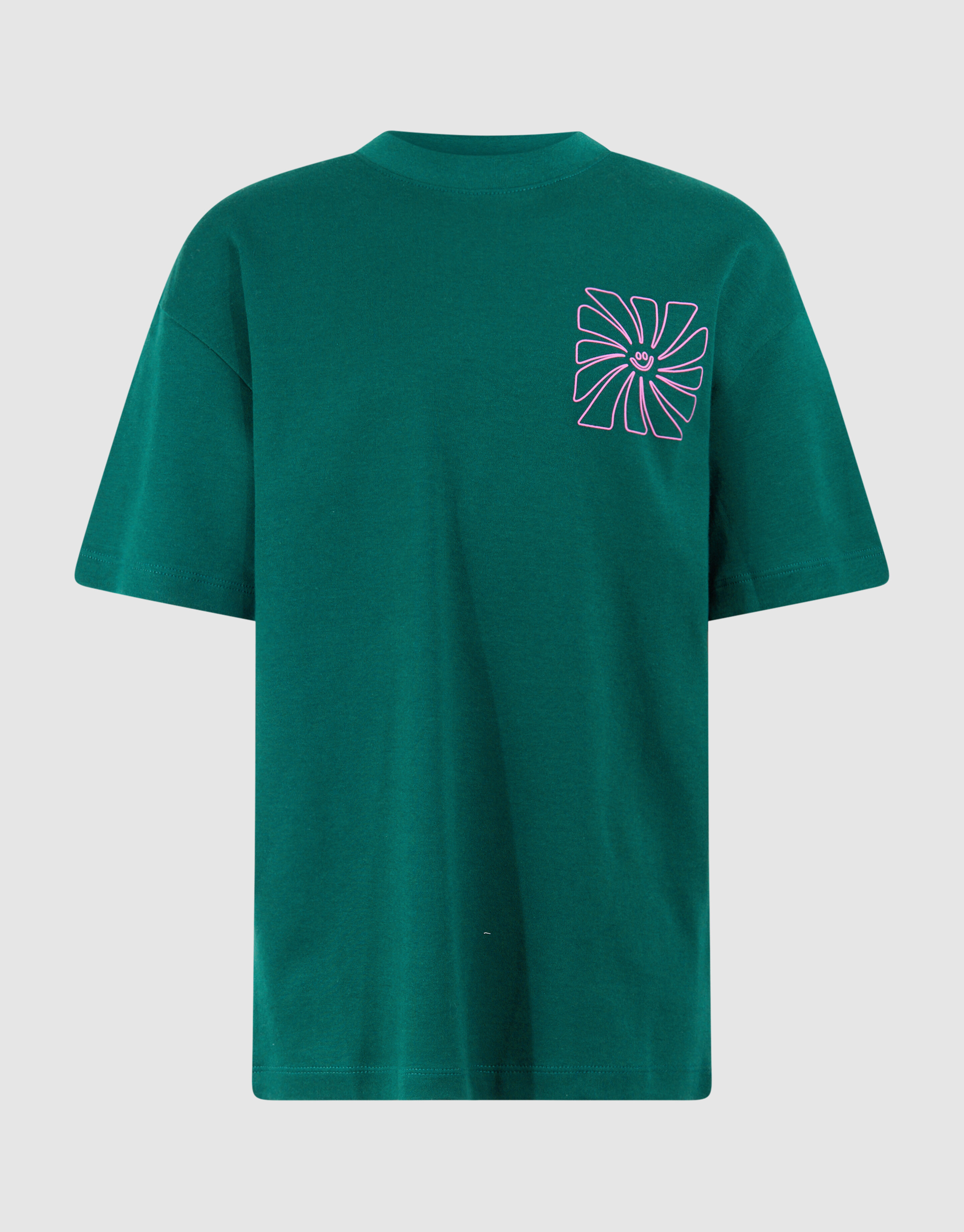 Happy Artwork T-shirt Dunkelgrün SHOEBY BOYS