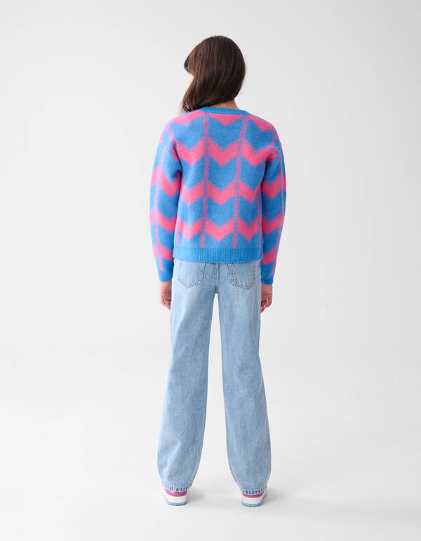 Pailletten-Pullover Blau SHOEBY GIRLS