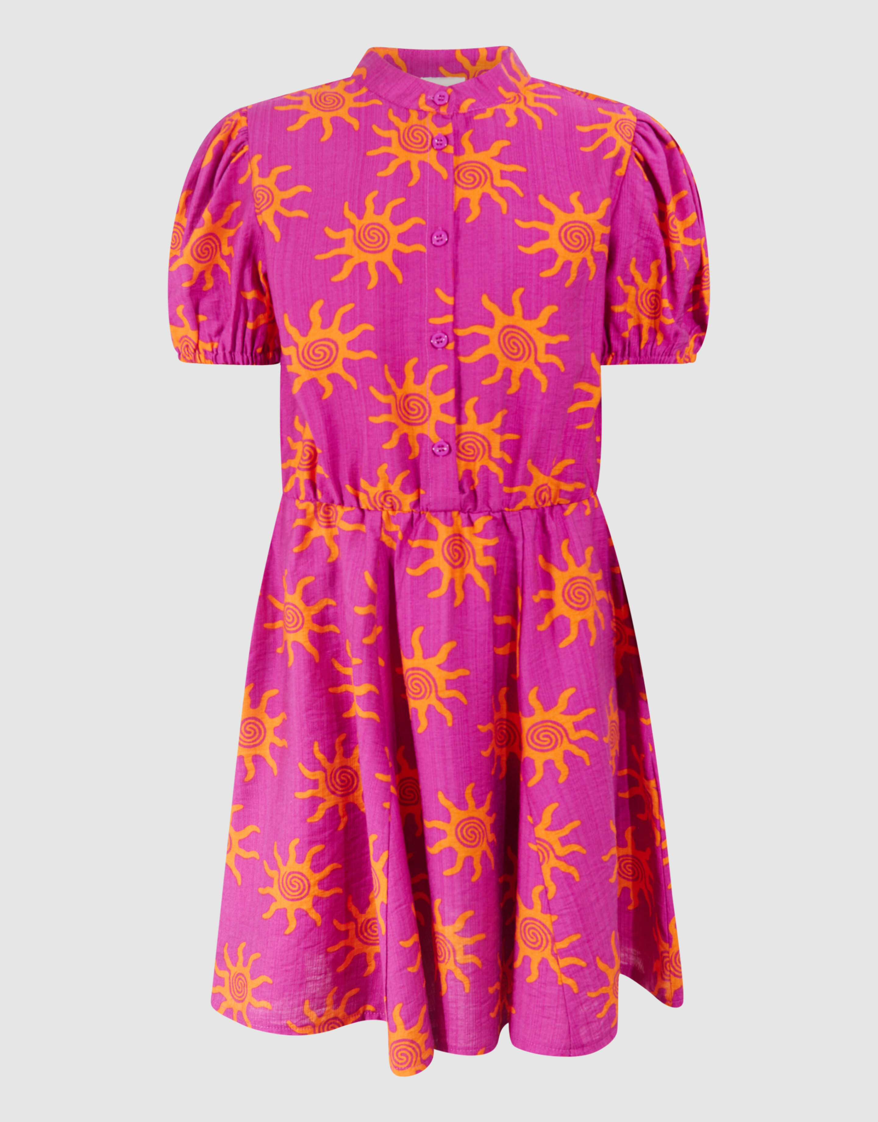 Kleid mit Artwork-Print Dunkelviolett SHOEBY GIRLS
