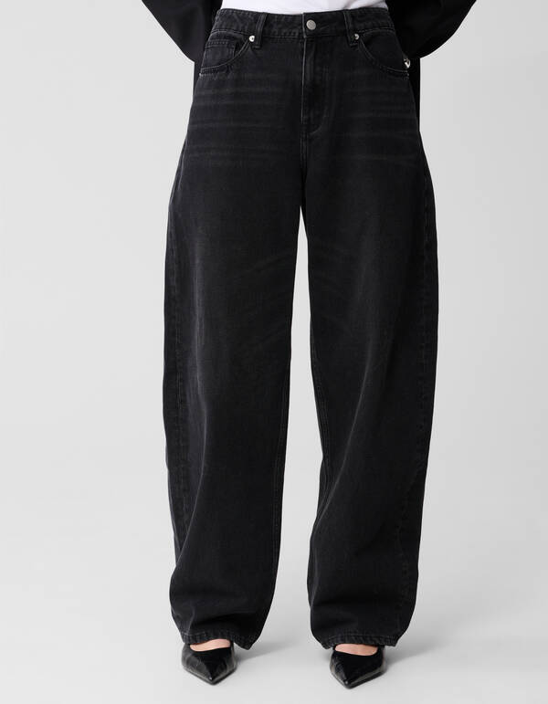 Baggy-Fit-Jeans, Dunkelgrau SHOEBY WOMEN