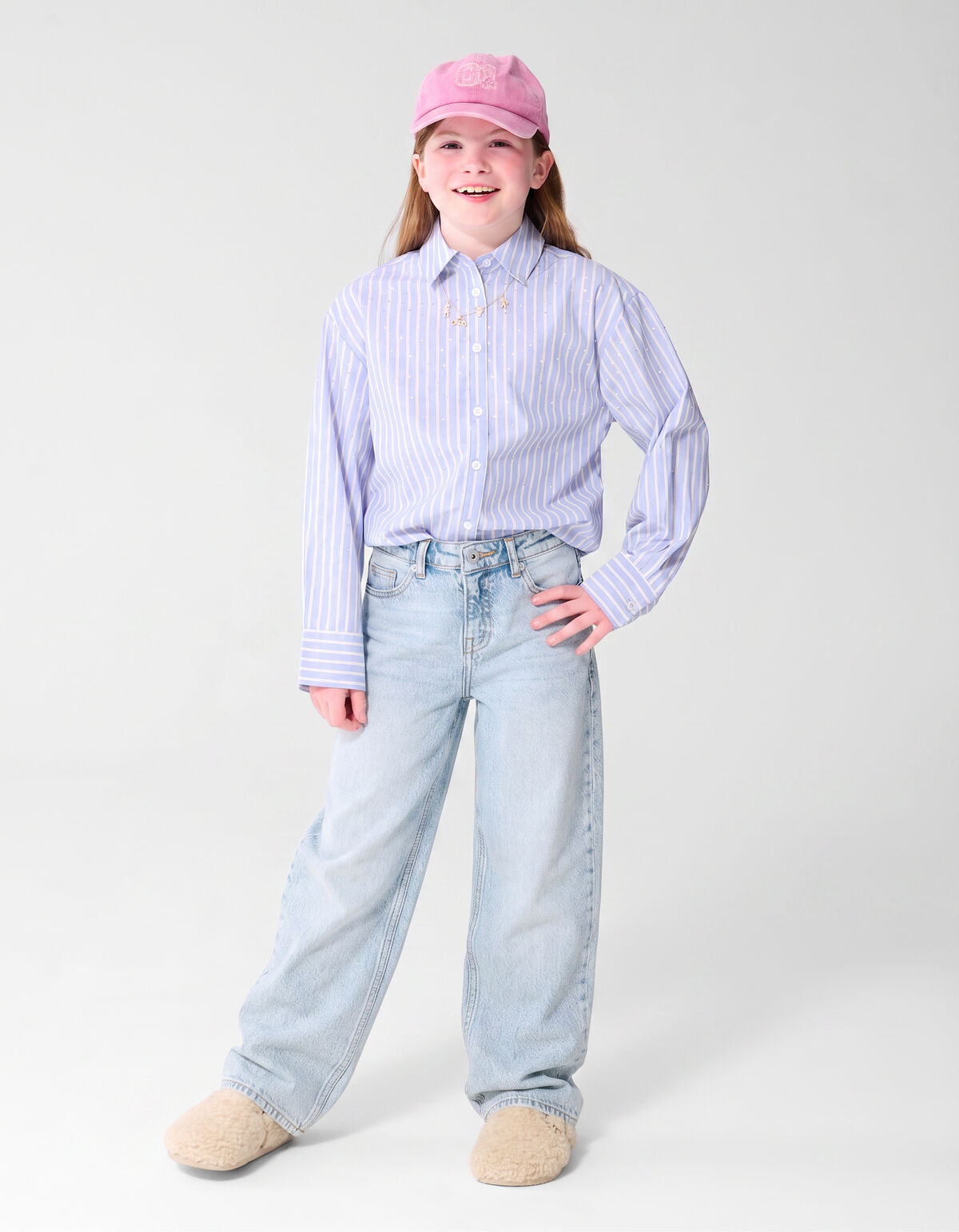 Jeans in lockerer Passform Hellblau SHOEBY GIRLS