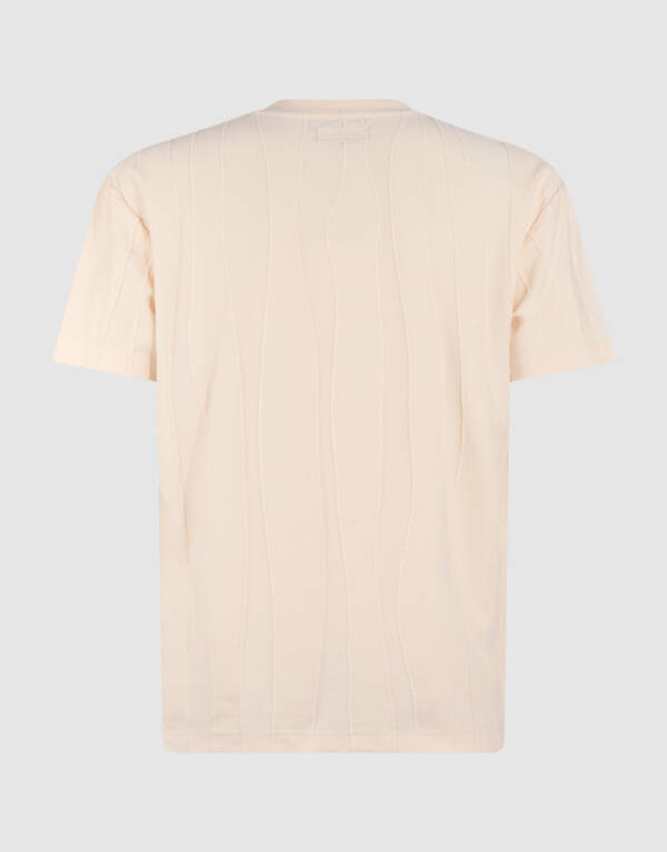 Wellenlinien T-Shirt Hellgelb SHOEBY MEN