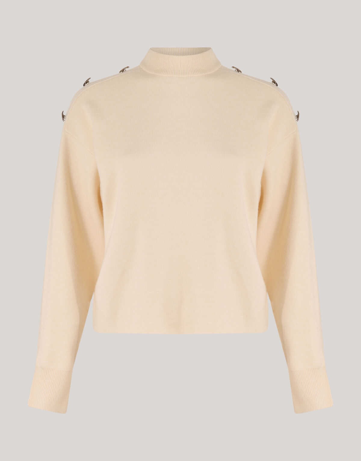 Knopf-Pullover Off White SHOEBY WOMEN