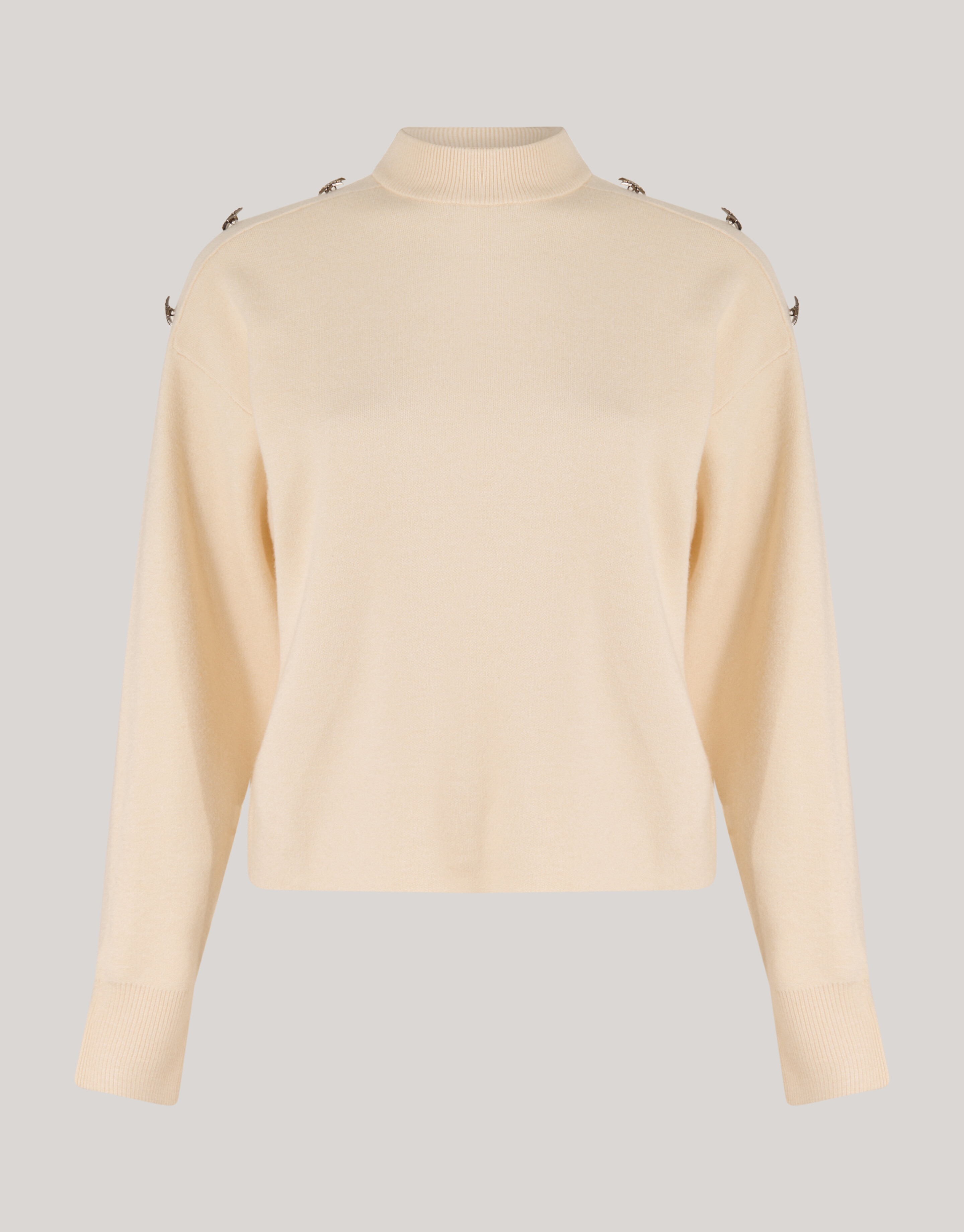 Knopf-Pullover Off White SHOEBY WOMEN