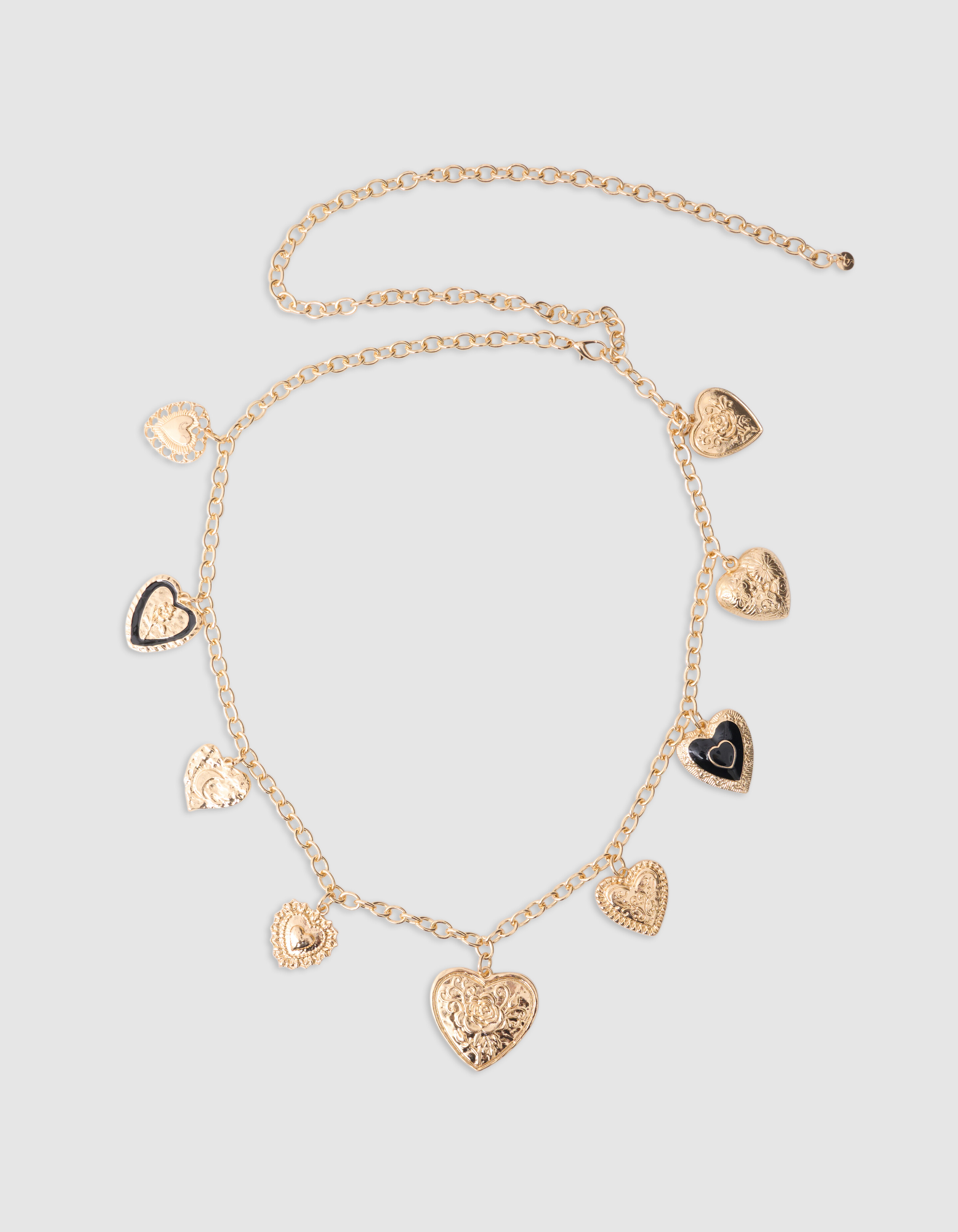 Multi Heart G&uuml;rtel Gold SHOEBY ACCESSOIRES
