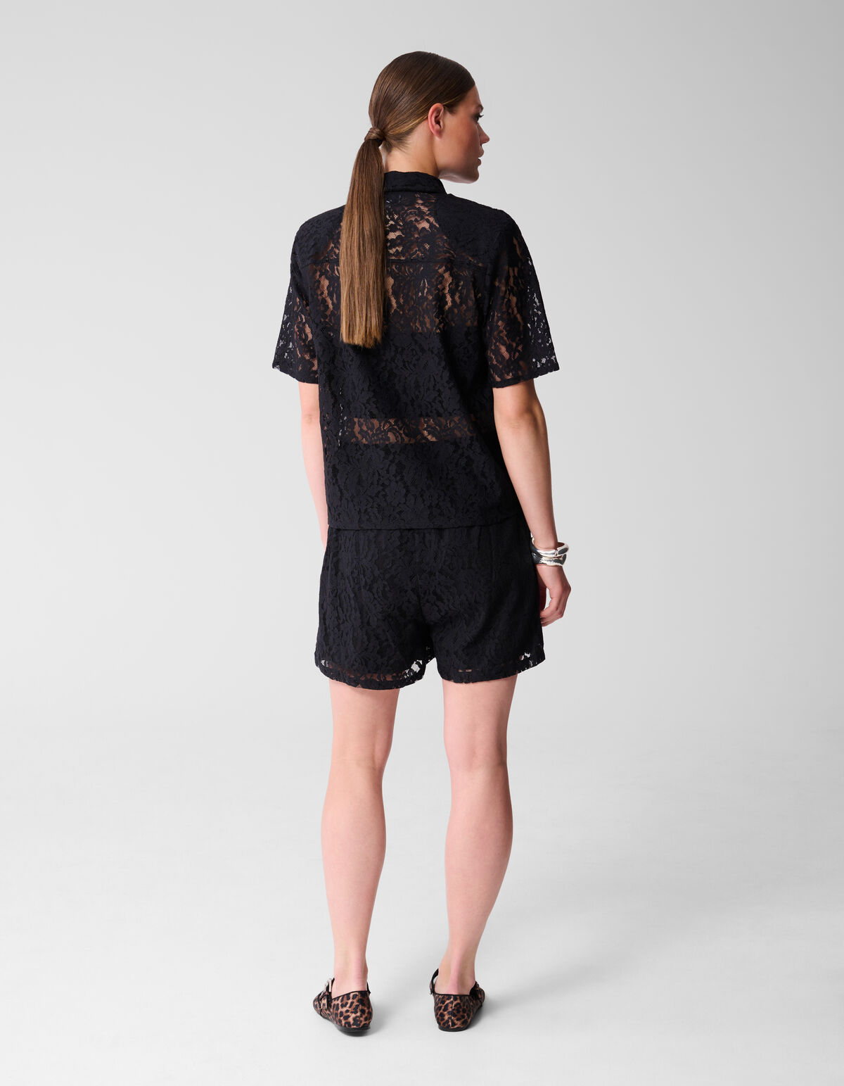 Spitzenbluse Schwarz SHOEBY WOMEN