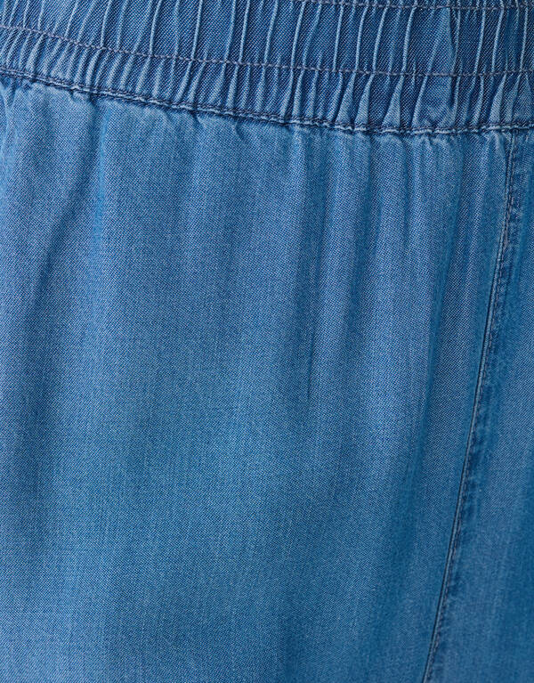 Studs Weite Bein Passform Denim Hose Blau SHOEBY WOMEN