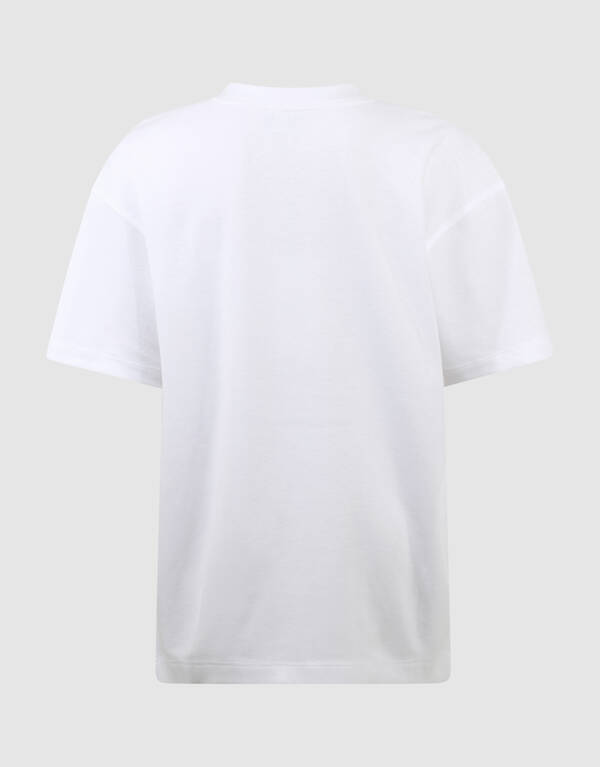 Basis Label T-shirt Wit SHOEBY BOYS