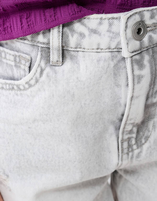 Destroy Denim Shorts Hellgrau SHOEBY GIRLS