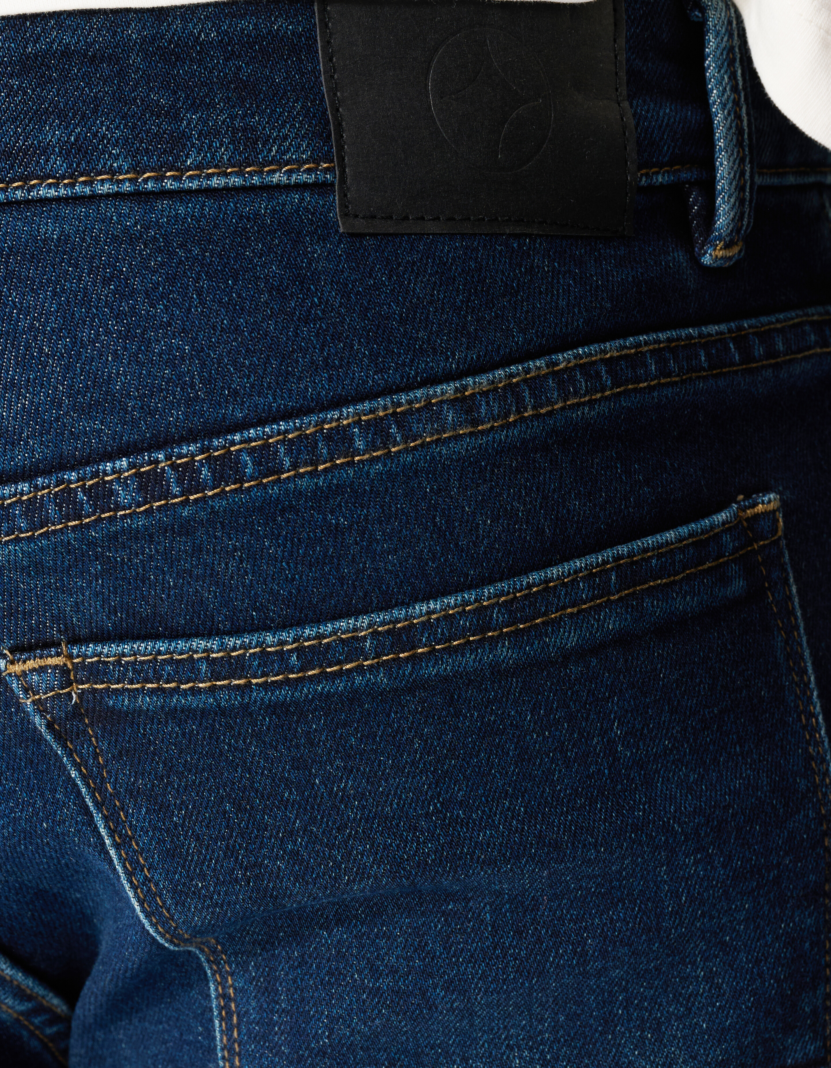 Slim Straight Fit Jeans Dunkelblau L32 SHOEBY MEN