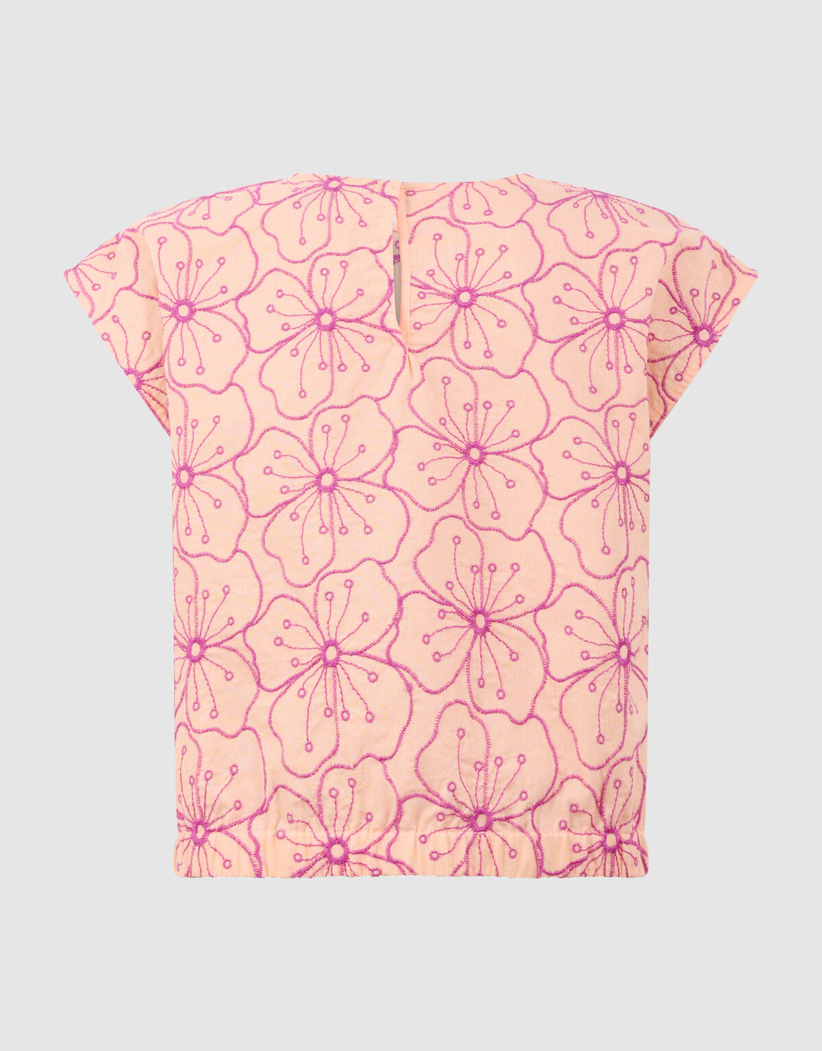 Bluse mit Blumenstickerei Hellorange SHOEBY GIRLS