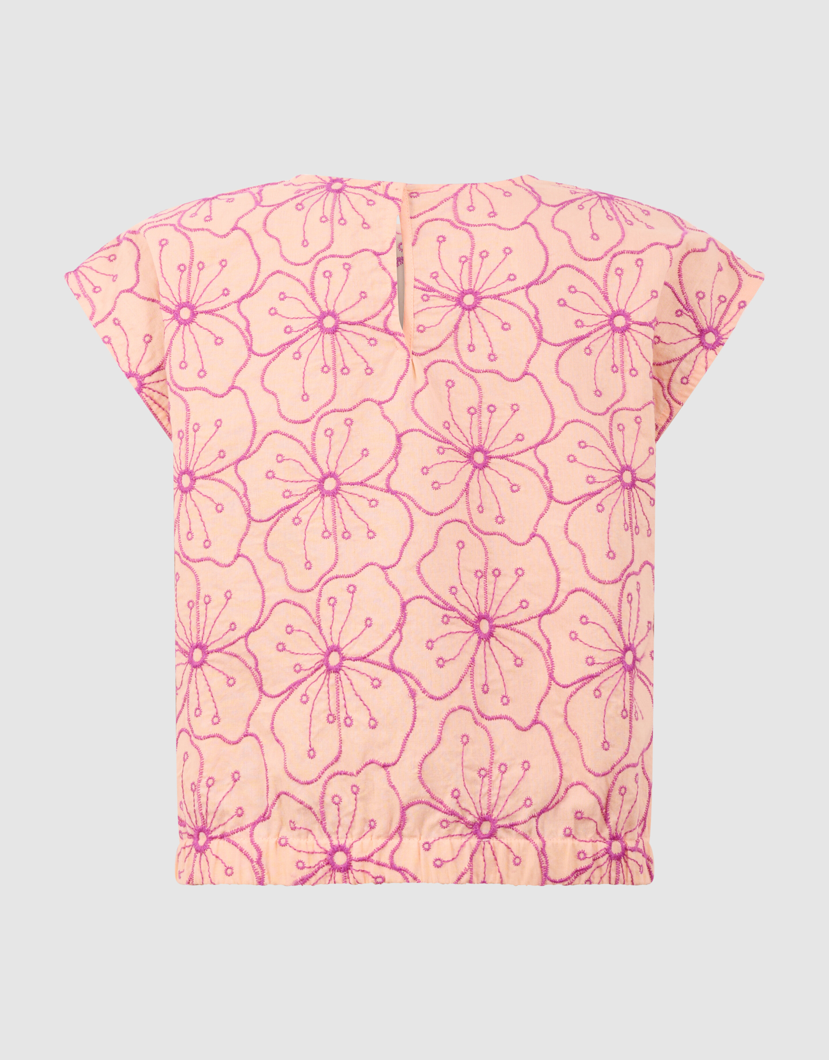 Bluse mit Blumenstickerei Hellorange SHOEBY GIRLS
