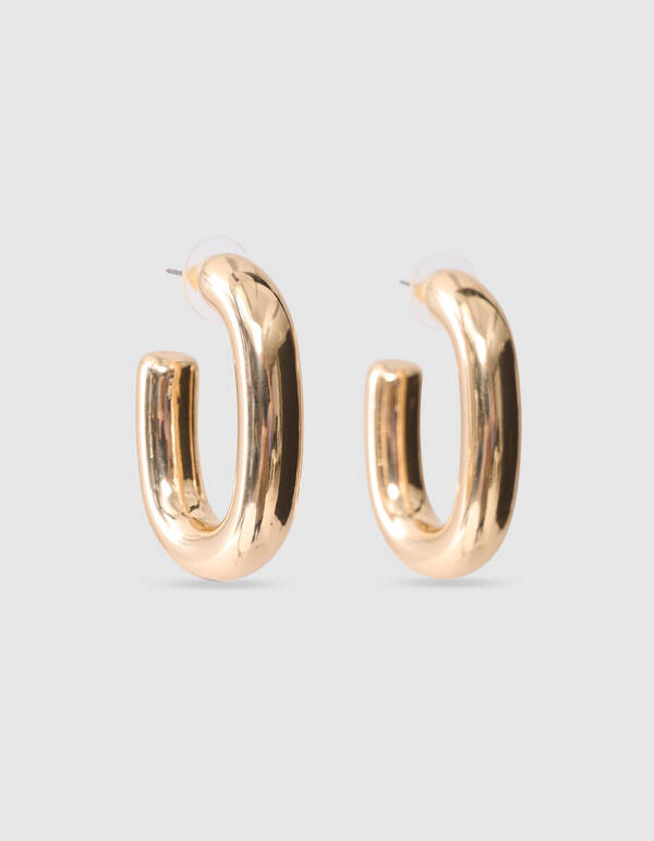Ovale Creolen Gold SHOEBY ACCESSOIRES