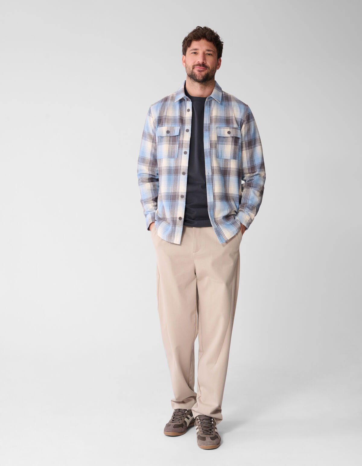 Kariertes Hemd Hellblau SHOEBY MEN