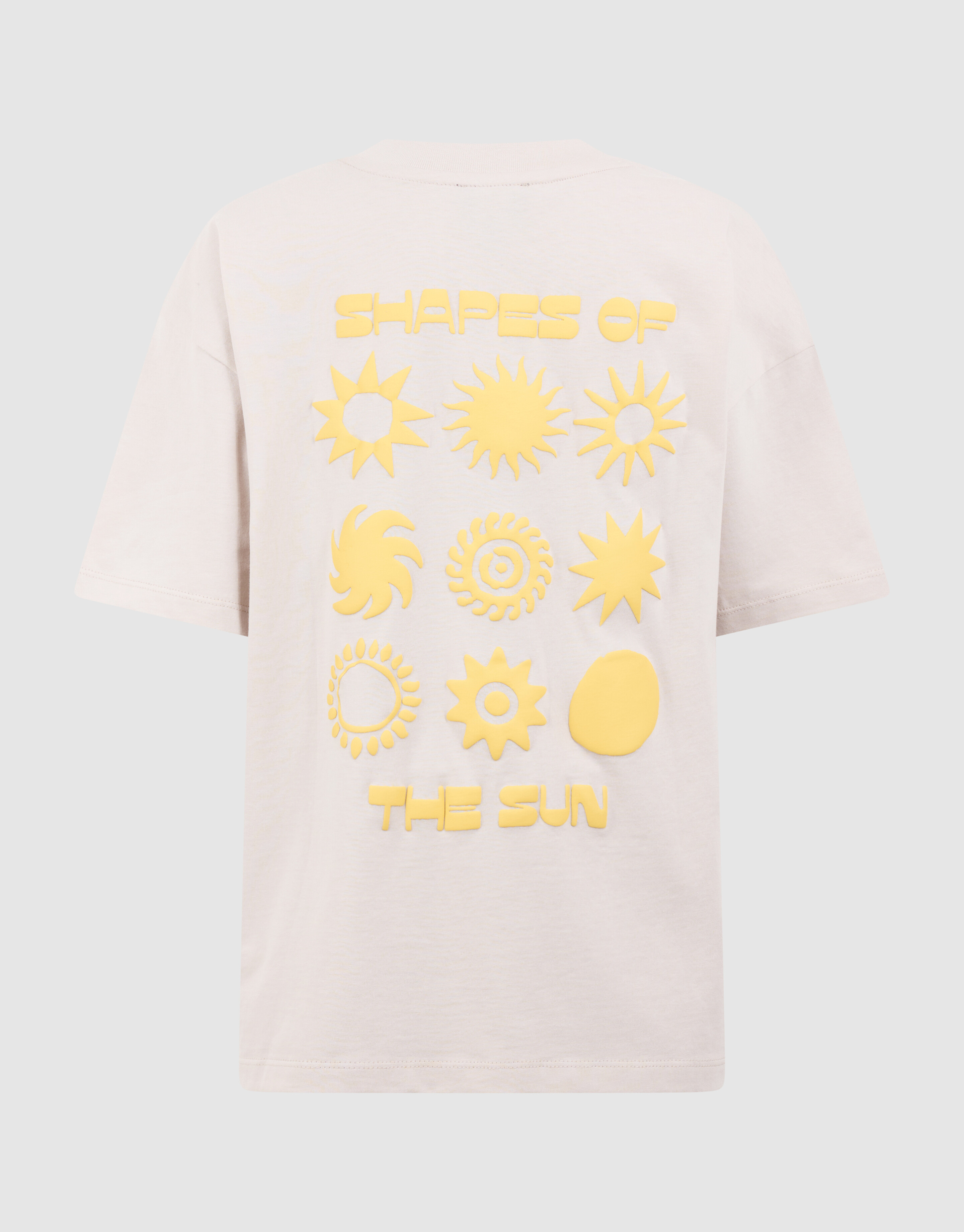 Oversized Sun Artwork T-Shirt Beige SHOEBY BOYS