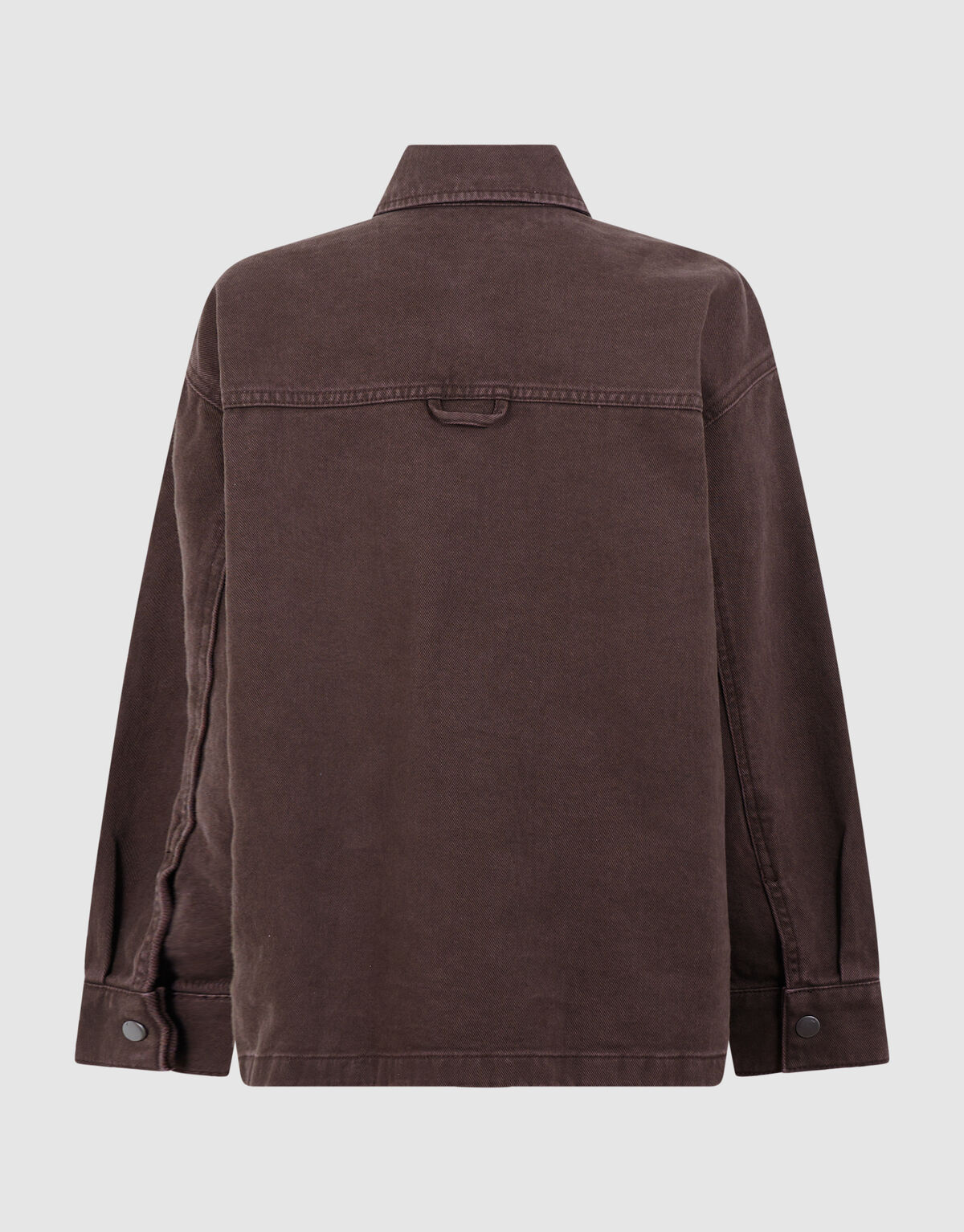 Oversized-Denim-Overshirt Dunkelbraun SHOEBY BOYS