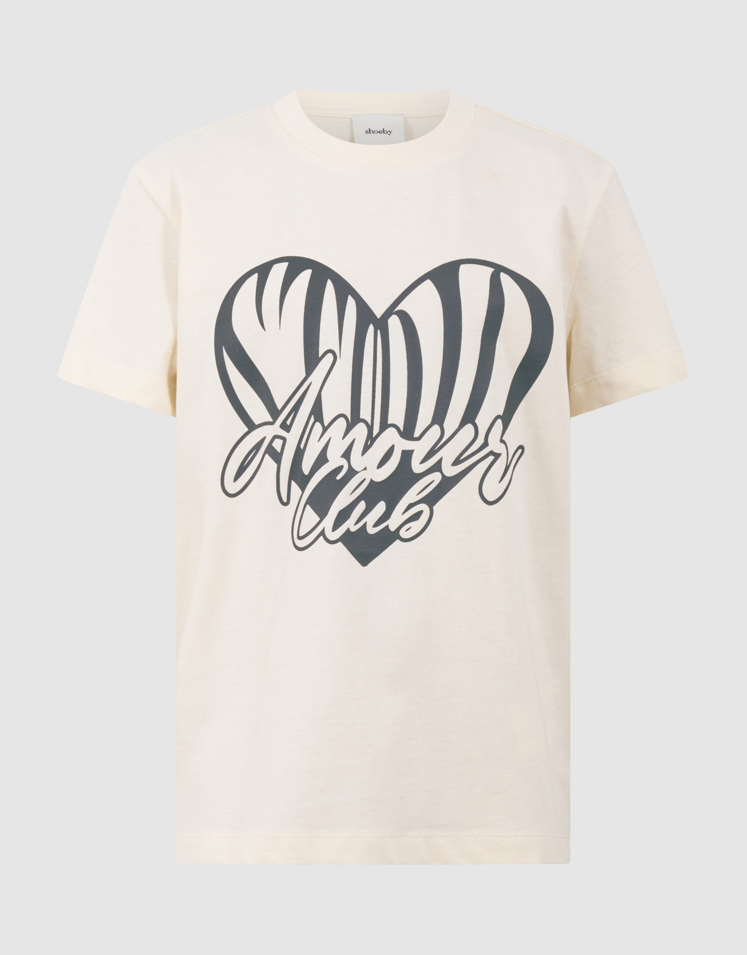 Heart Club Artwork T-Shirt in gebrochenem Wei&szlig; SHOEBY GIRLS