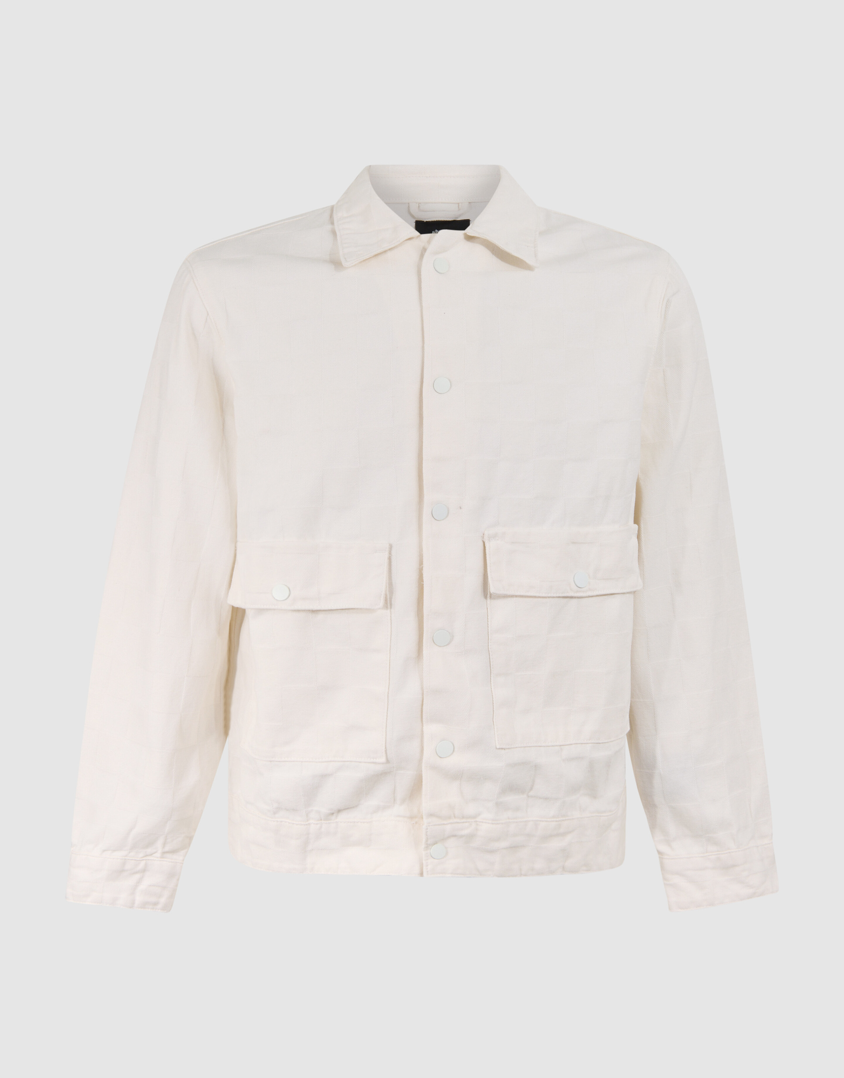 Block Jacquard Jacke Off White SHOEBY MEN
