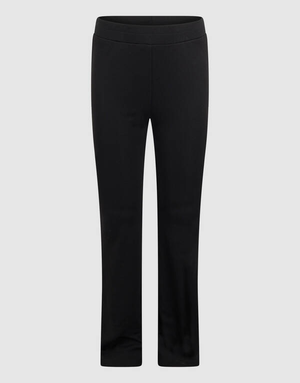 Ausgestellte Rippen-Leggings Schwarz SHOEBY GIRLS