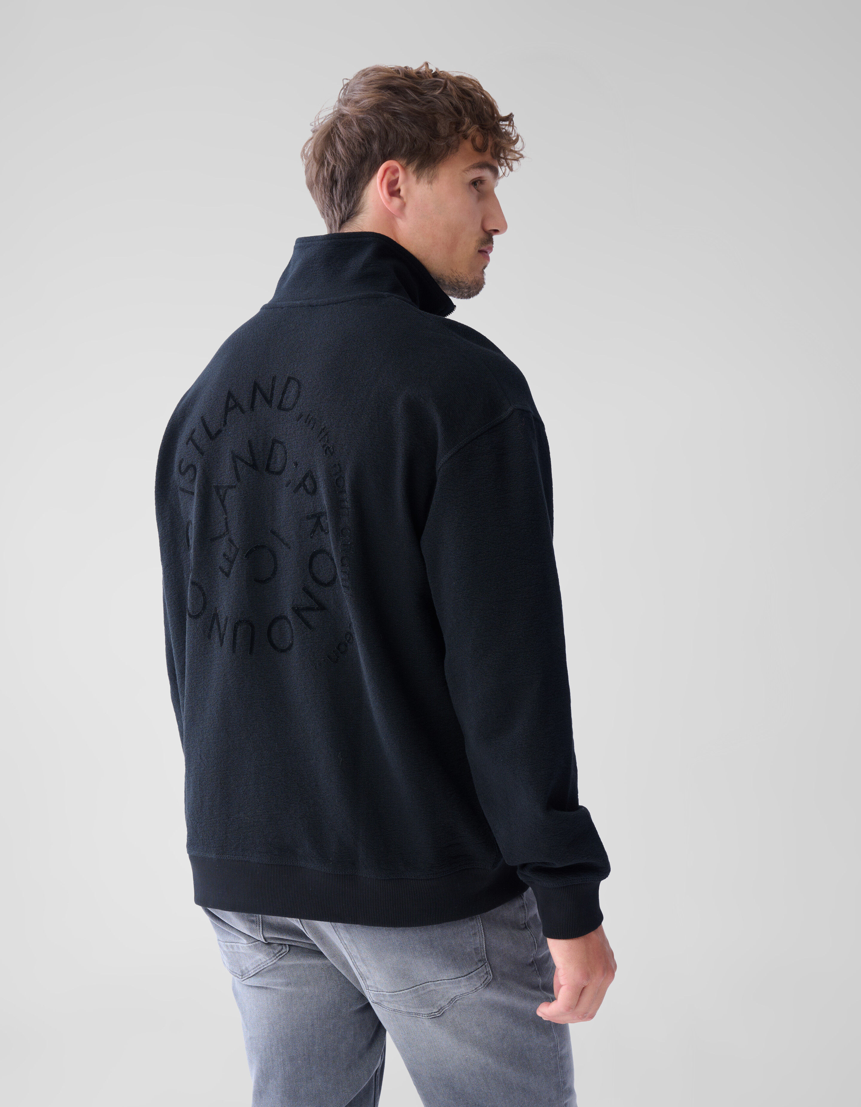 Pullover mit Reißverschluss Schwarz SHOEBY MEN
