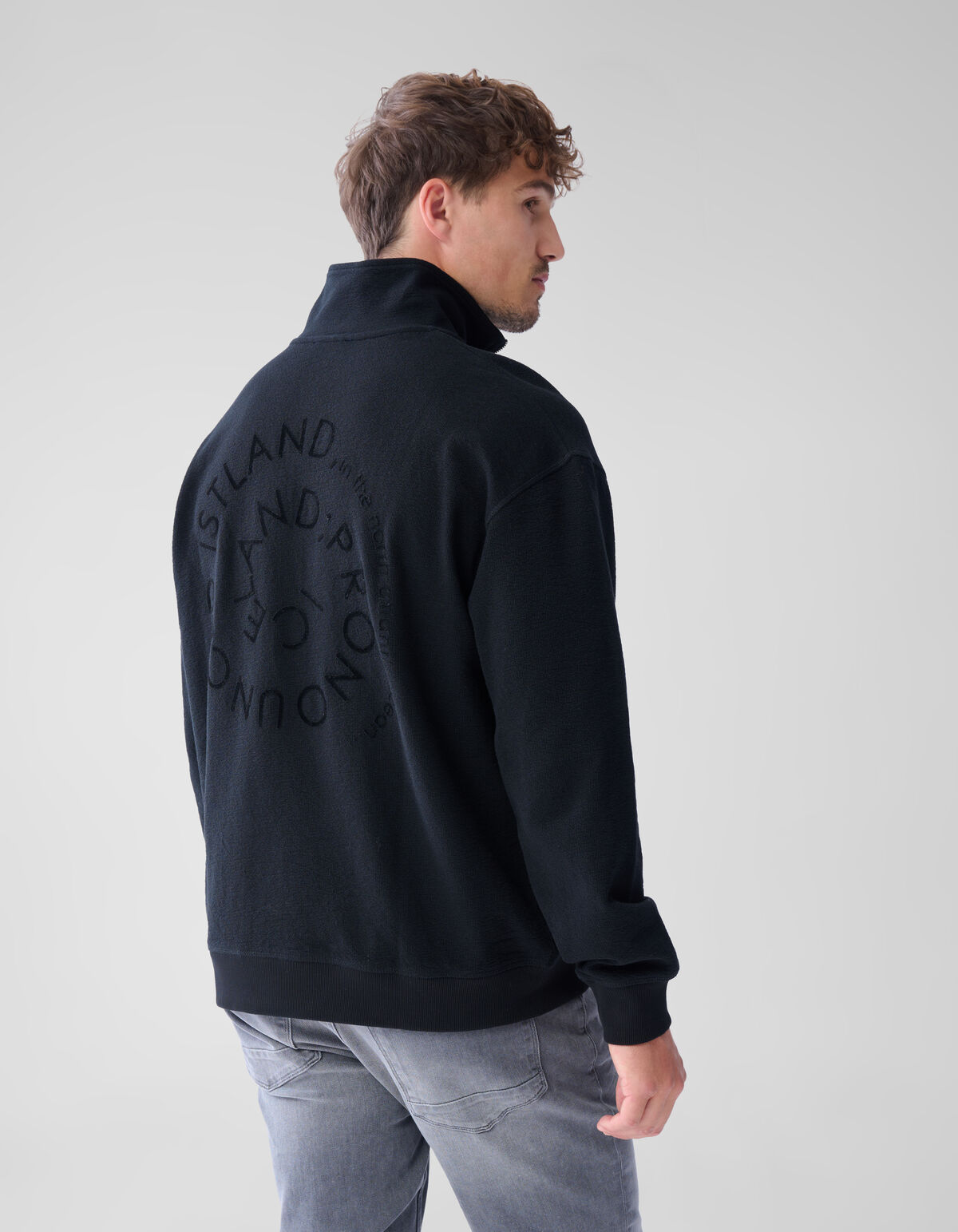 Pullover mit Reißverschluss Schwarz SHOEBY MEN