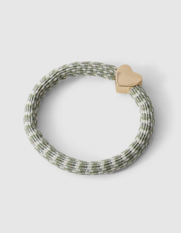 Charm Lurex Haargummi Gr&uuml;n SHOEBY ACCESSOIRES