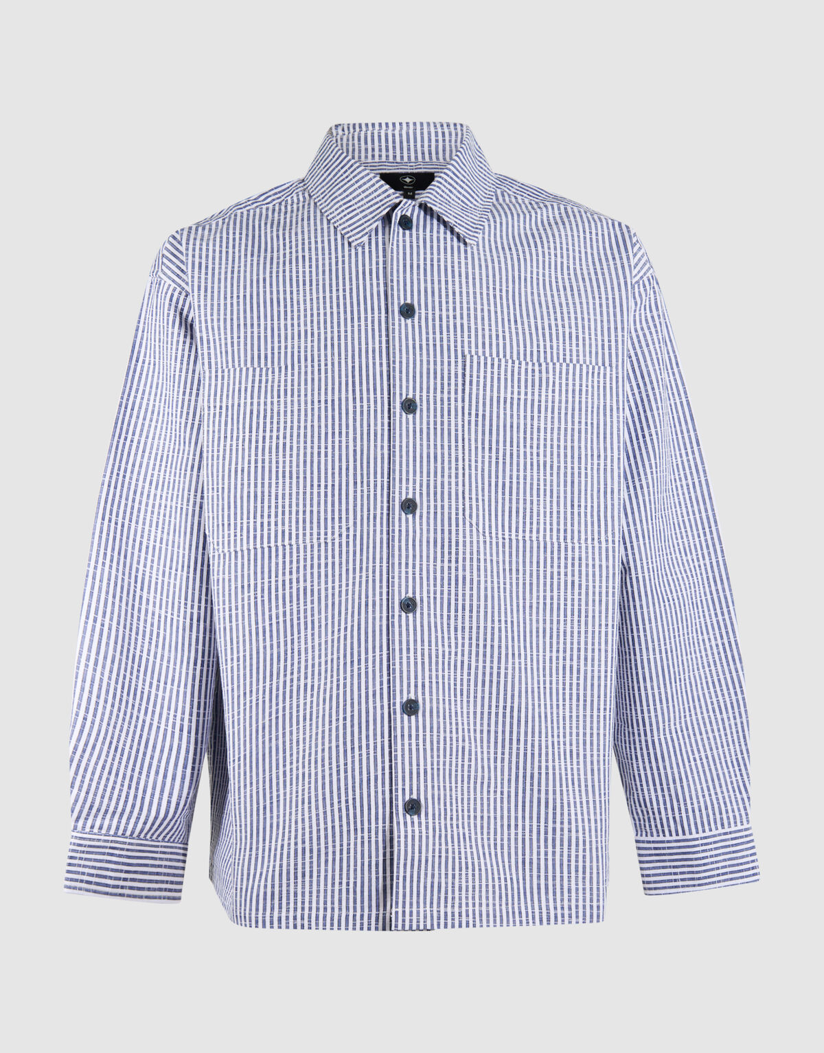 Pinstripe Overshirt Blau SHOEBY MEN