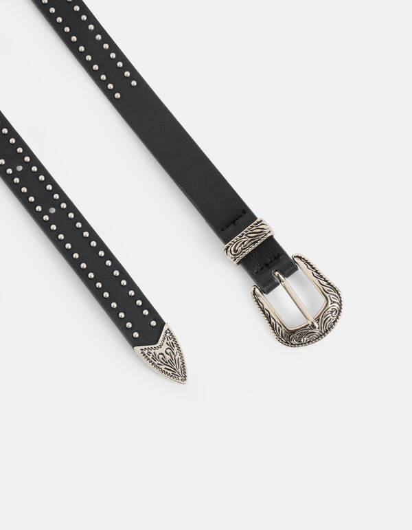 Western Nieteng&uuml;rtel Schwarz SHOEBY ACCESSOIRES