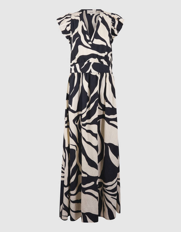 Bedrucktes Maxikleid in Schwarz SHOEBY WOMEN