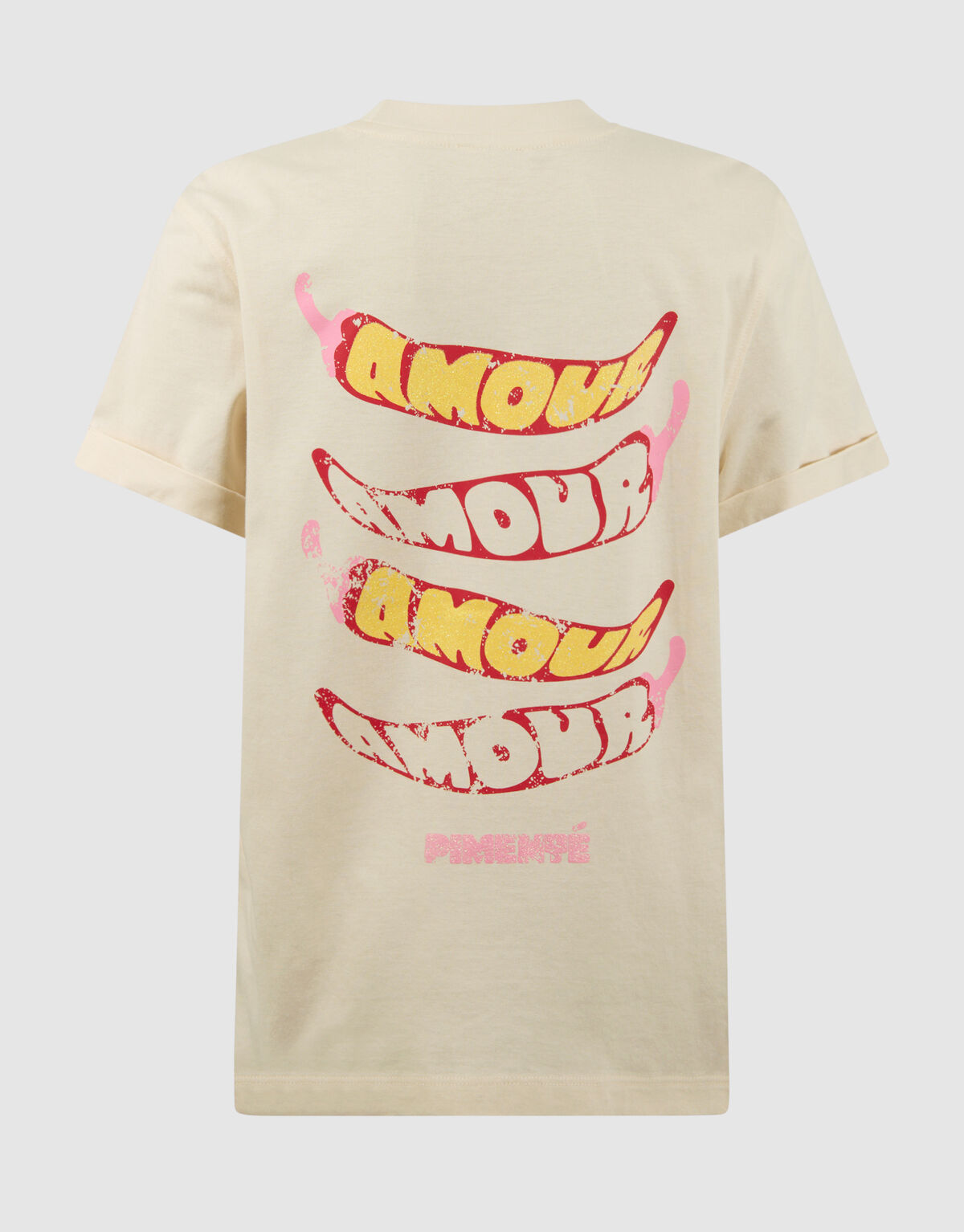 Pepper Artwork T-Shirt Off-White SHOEBY GIRLS