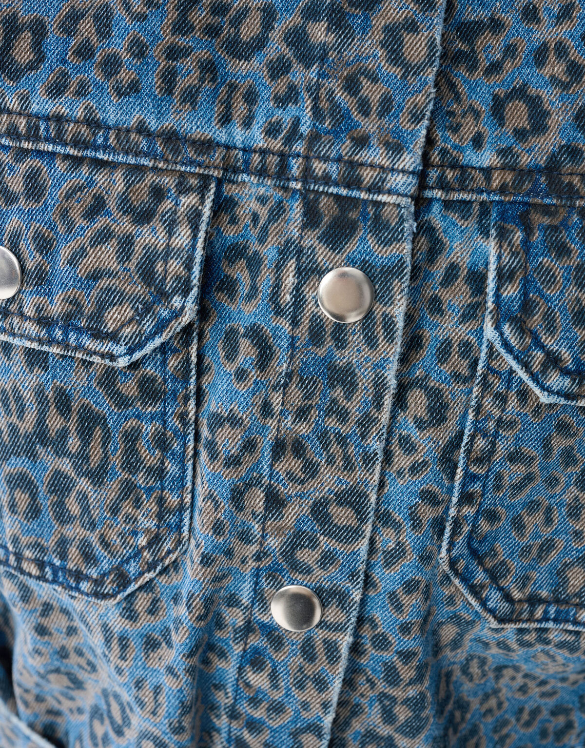 Denim Leopard Jumspuit Blau SHOEBY GIRLS