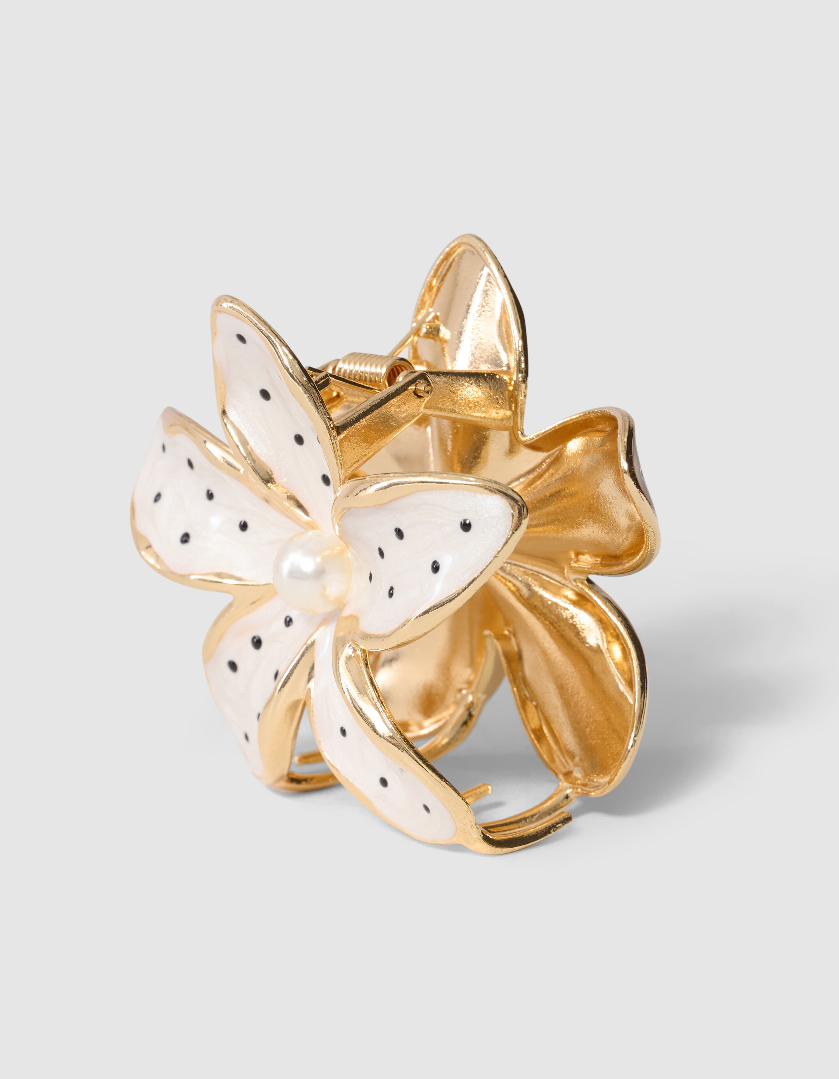 Polkadot Haarclip Gold SHOEBY ACCESSOIRES