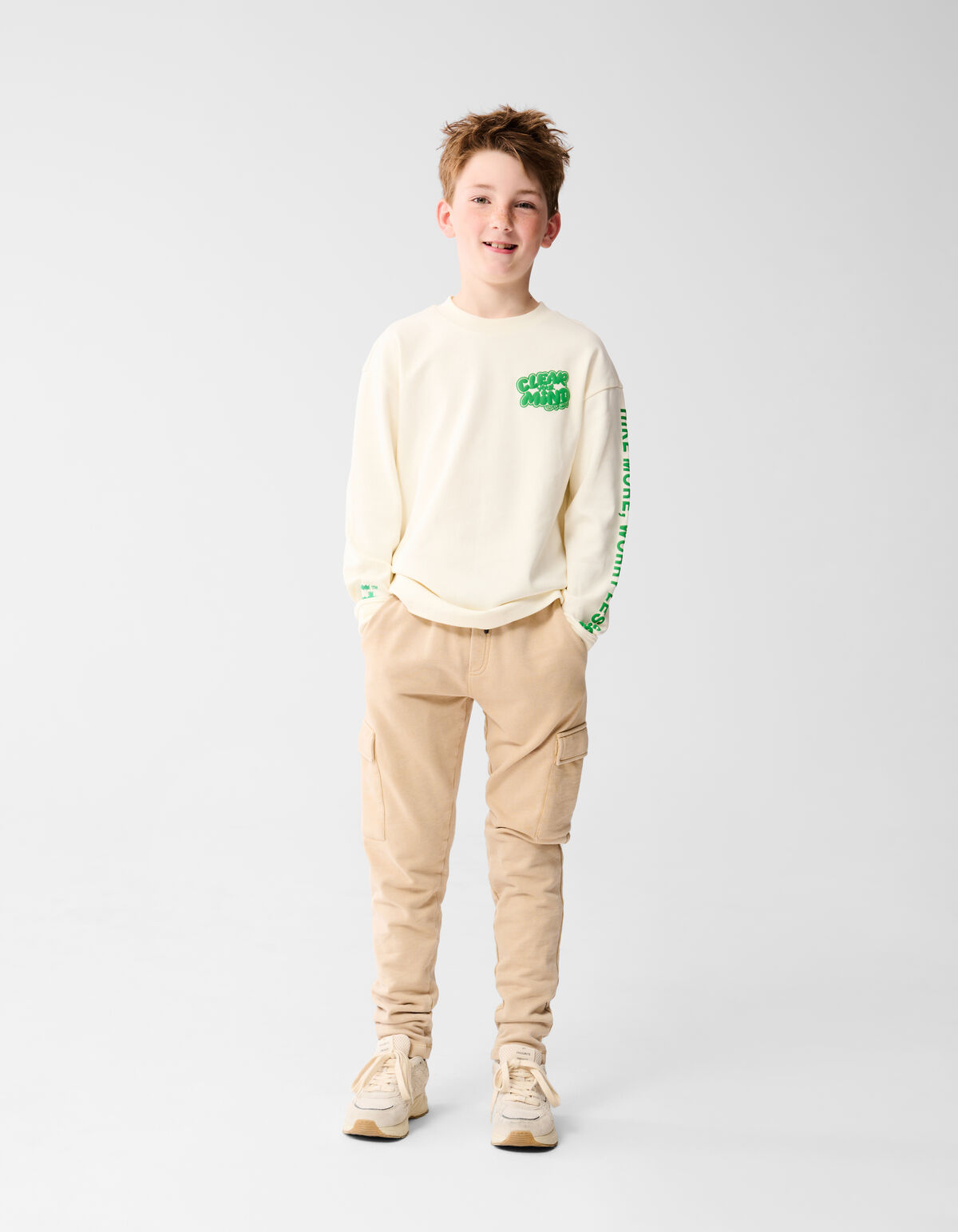 Gewaschene Cargohose Off White SHOEBY BOYS